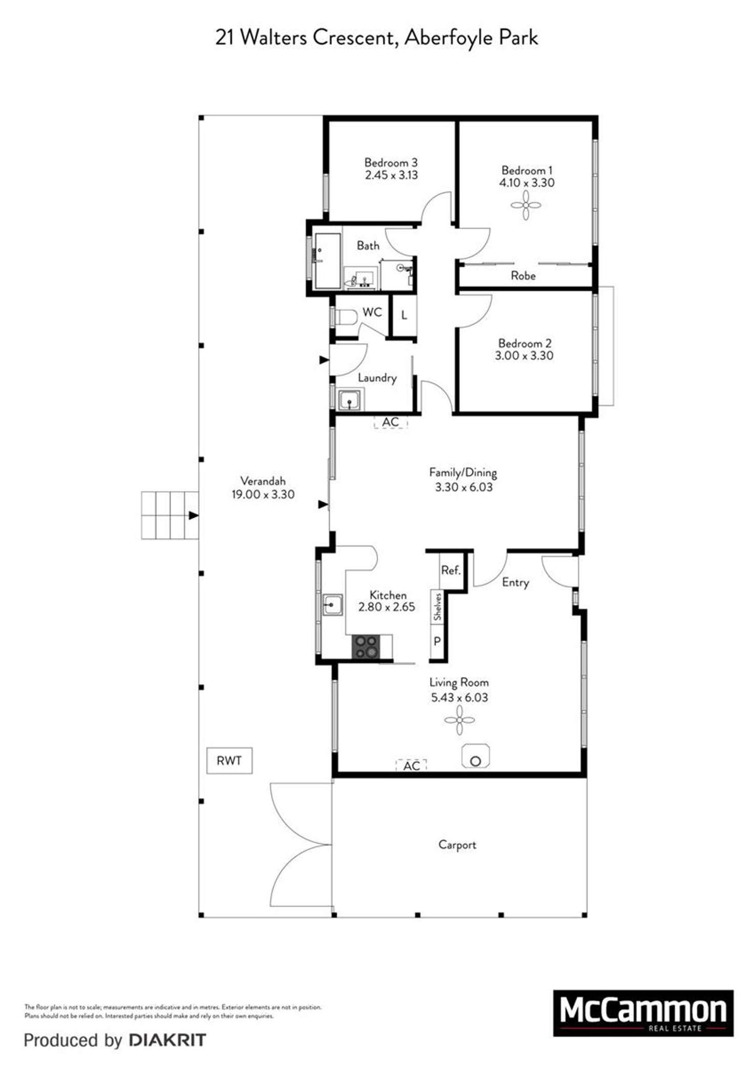 Floorplan of Homely house listing, 21 Walters Crescent, Aberfoyle Park SA 5159