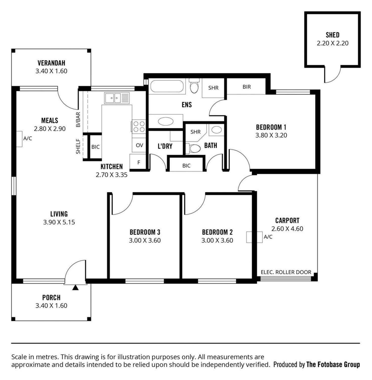Floorplan of Homely unit listing, 4/1 Ferguson Avenue, Myrtle Bank SA 5064