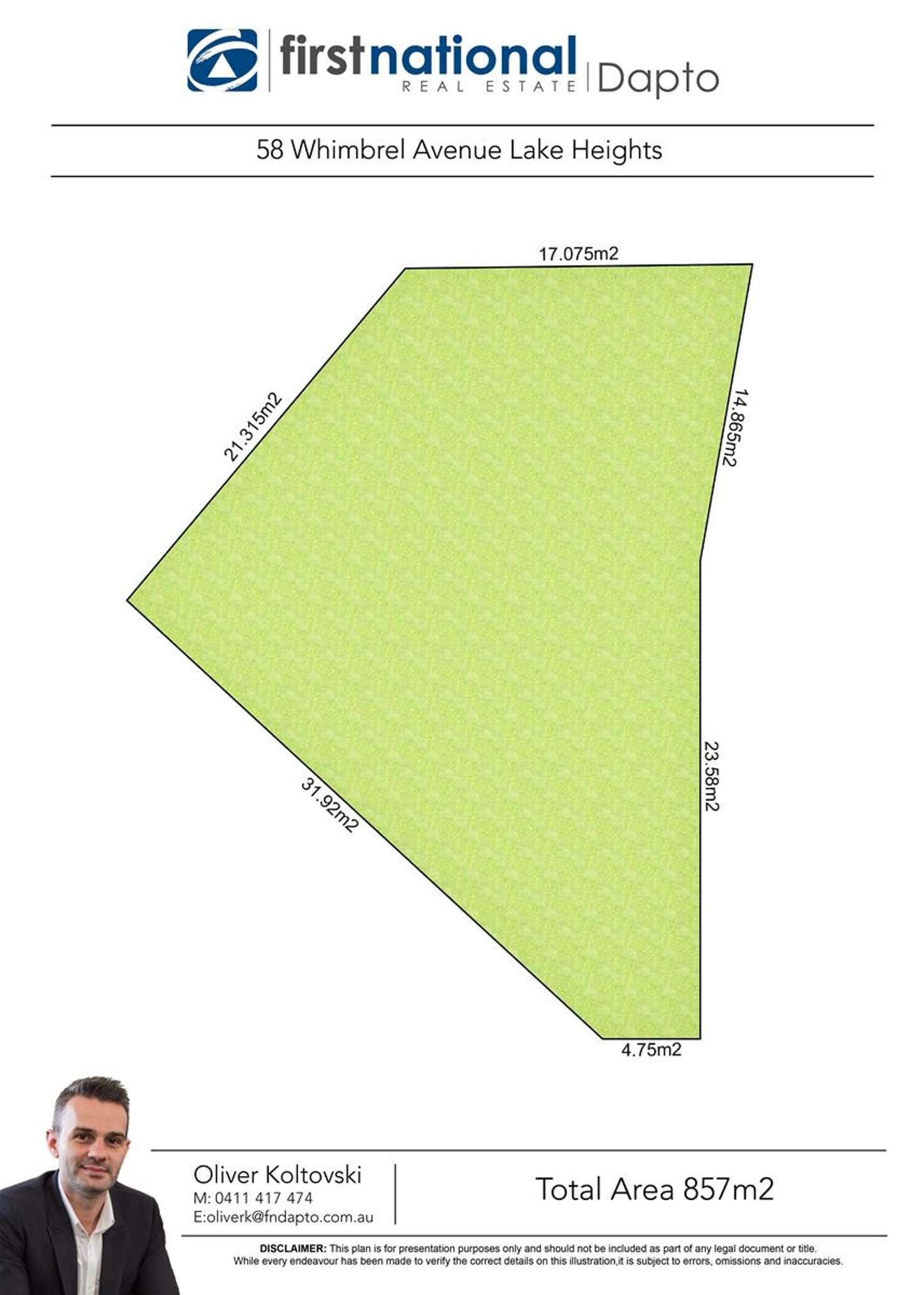 Floorplan of Homely residentialLand listing, 58 Whimbrel Avenue, Lake Heights NSW 2502