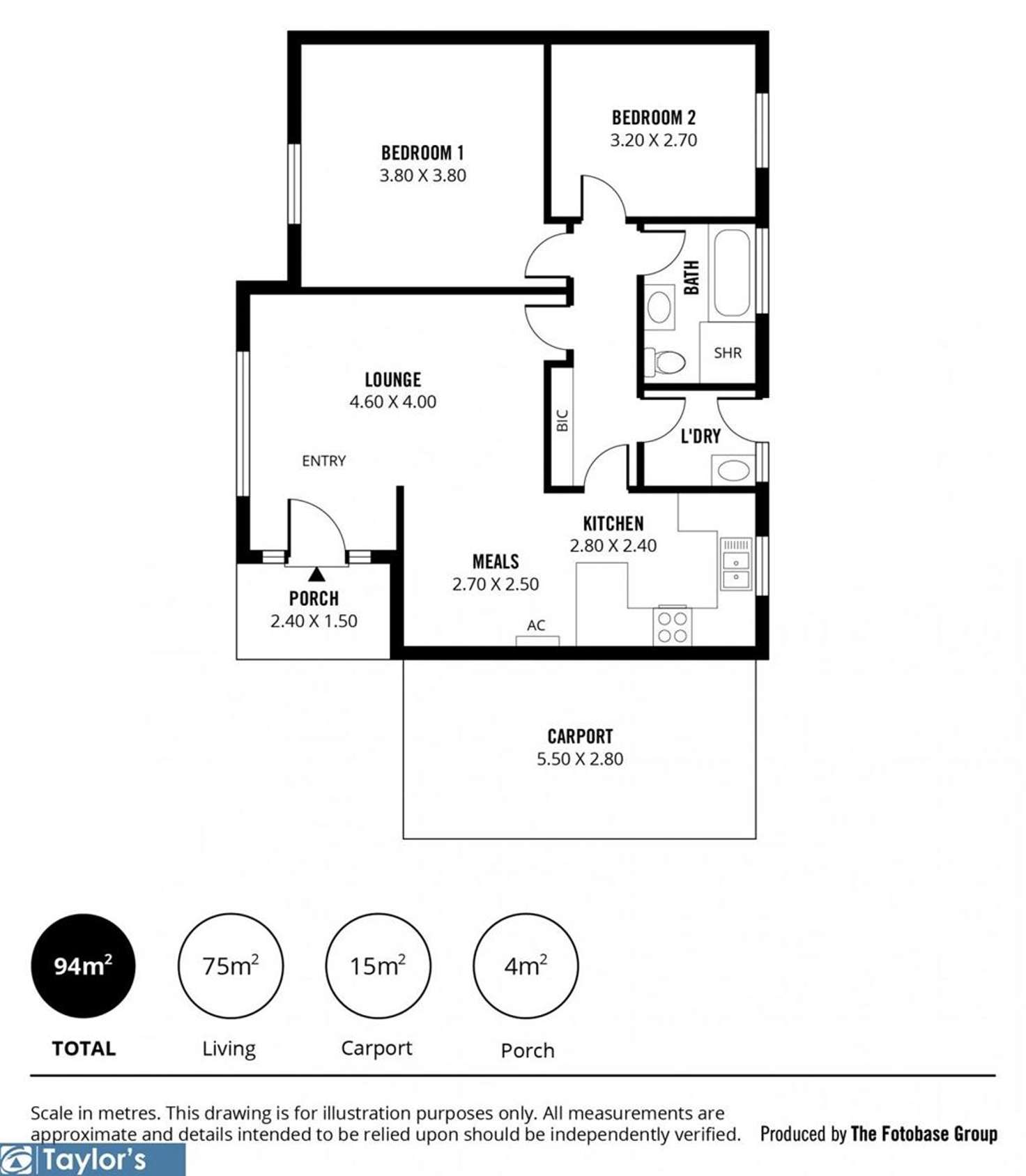 Floorplan of Homely unit listing, 7/77 Daphne Road, Salisbury East SA 5109