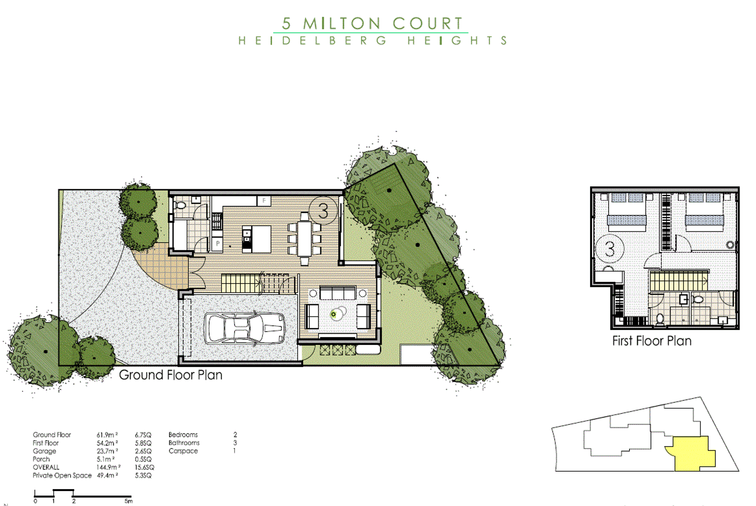 Floorplan of Homely house listing, 3/5 Milton Crescent, Heidelberg Heights VIC 3081