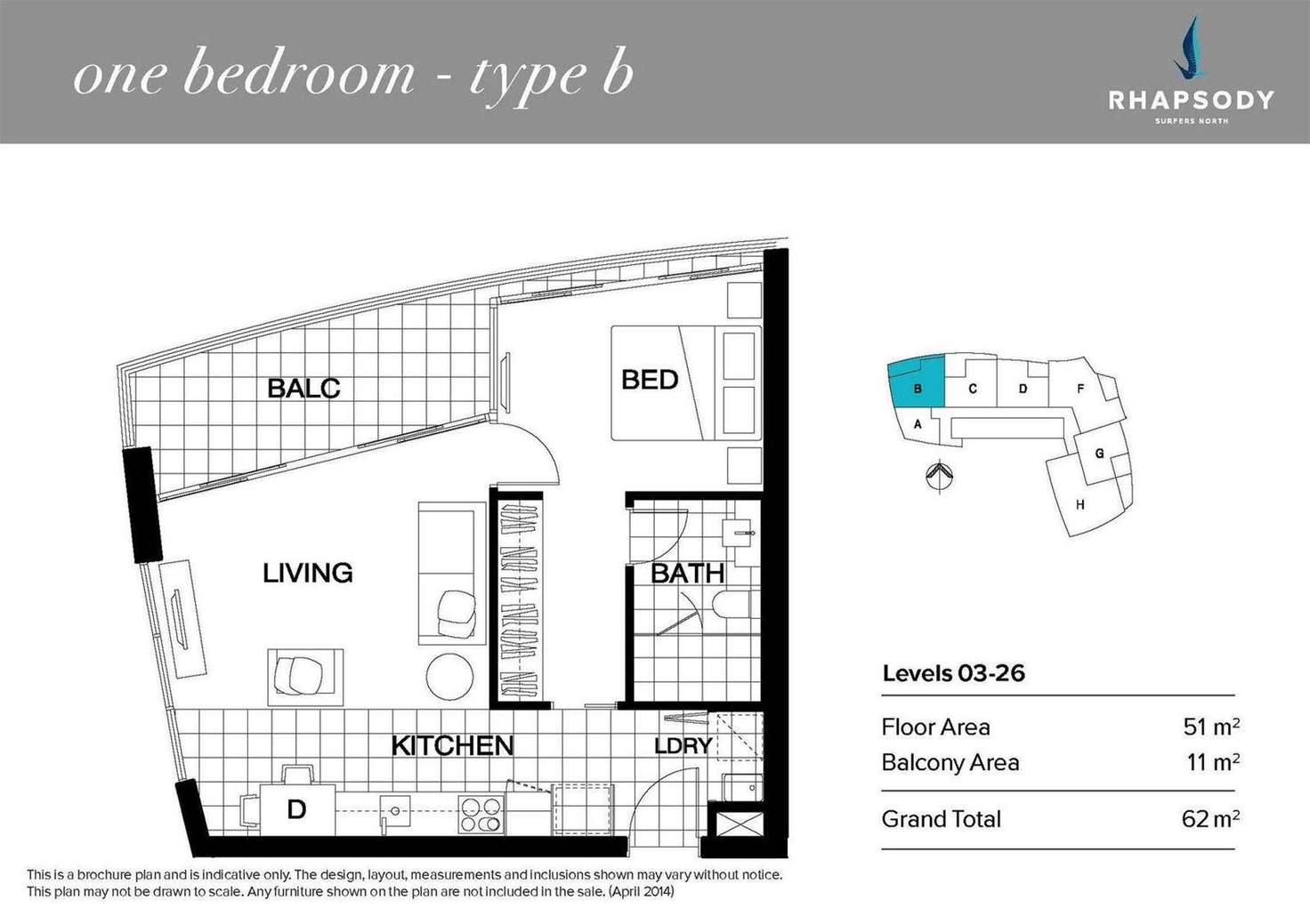 Floorplan of Homely apartment listing, 1402/3440 Surfers Paradise Boulevard, Surfers Paradise QLD 4217