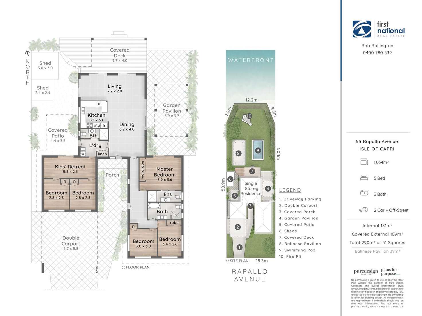 Floorplan of Homely house listing, 55 Rapallo Avenue, Isle Of Capri QLD 4217
