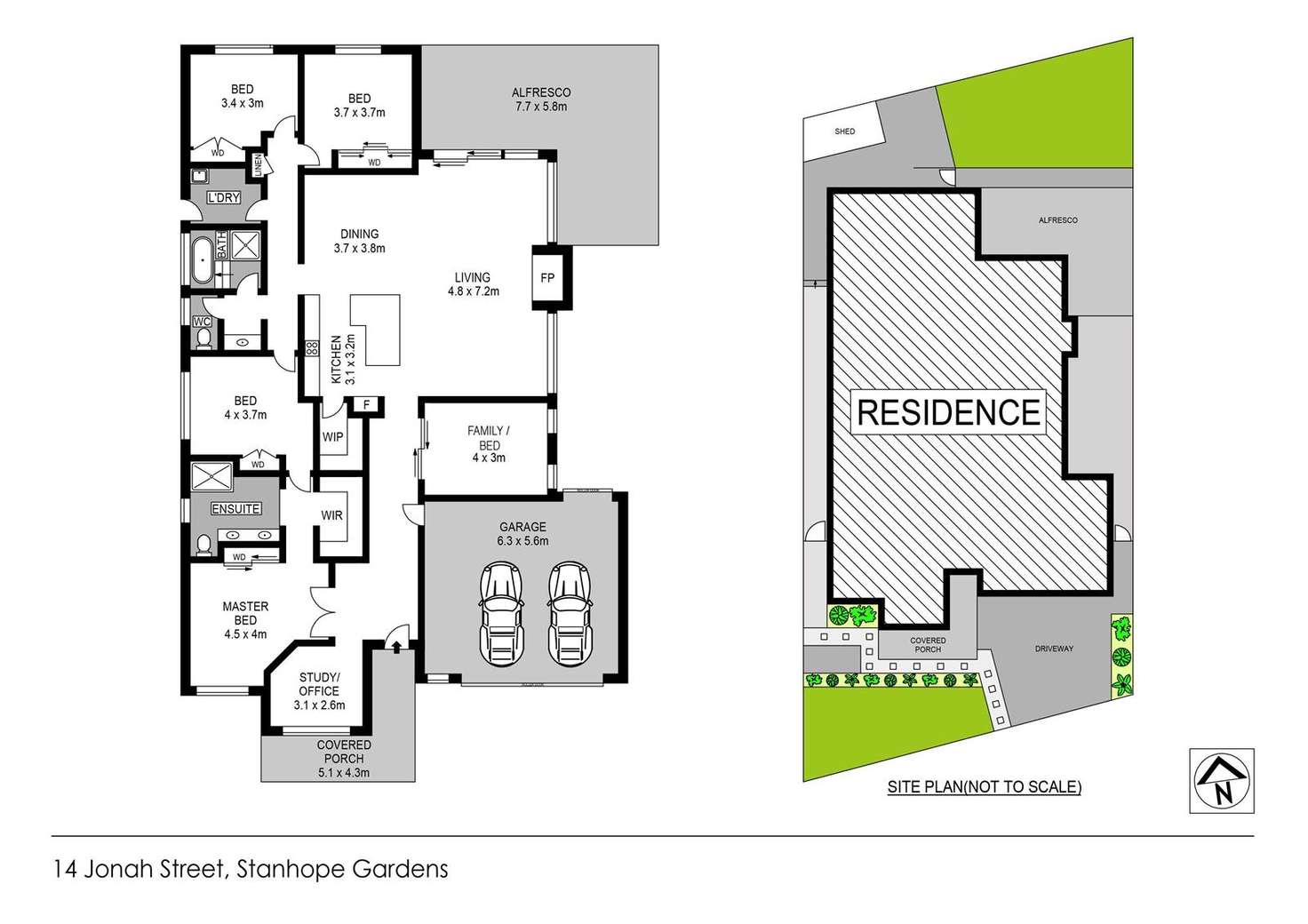 Floorplan of Homely house listing, 14 Jonah Street, Stanhope Gardens NSW 2768