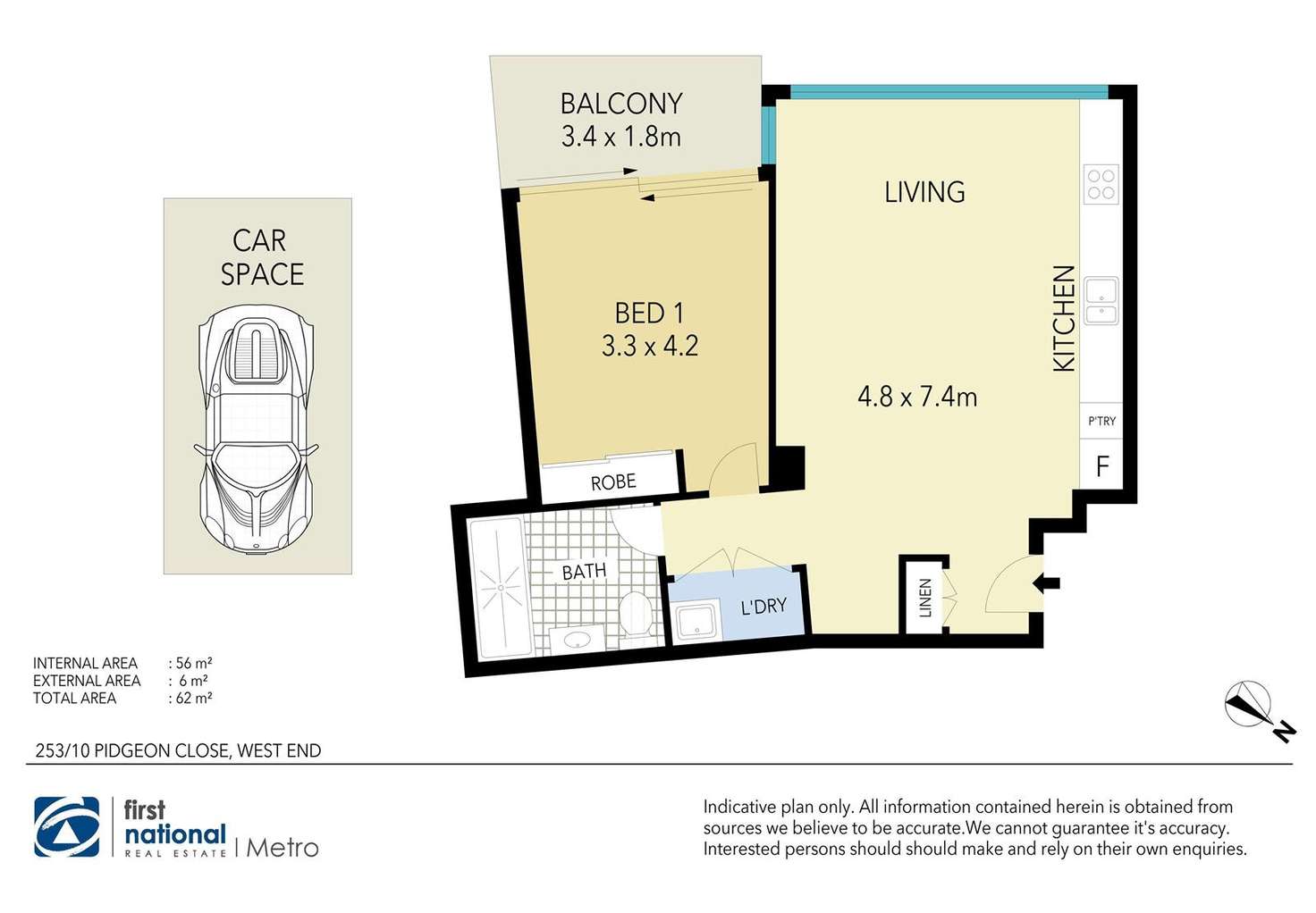 Floorplan of Homely apartment listing, 253/10 Pidgeon Close, West End QLD 4101