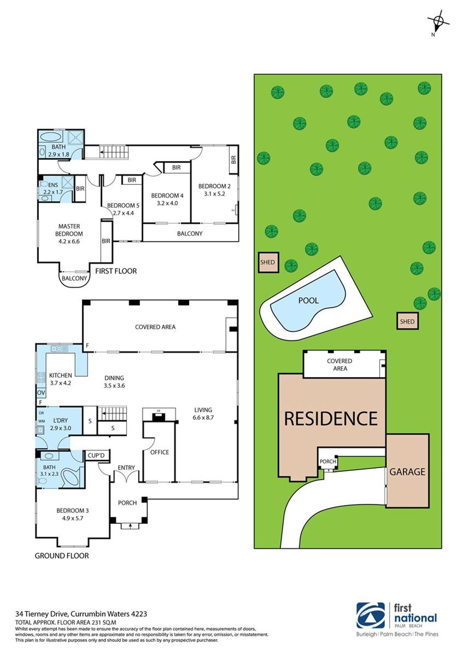Floorplan of Homely house listing, 34 Tierney Drive, Currumbin Waters QLD 4223