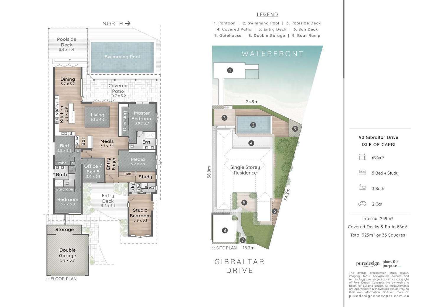 Floorplan of Homely house listing, 90 Gibraltar Drive, Isle Of Capri QLD 4217