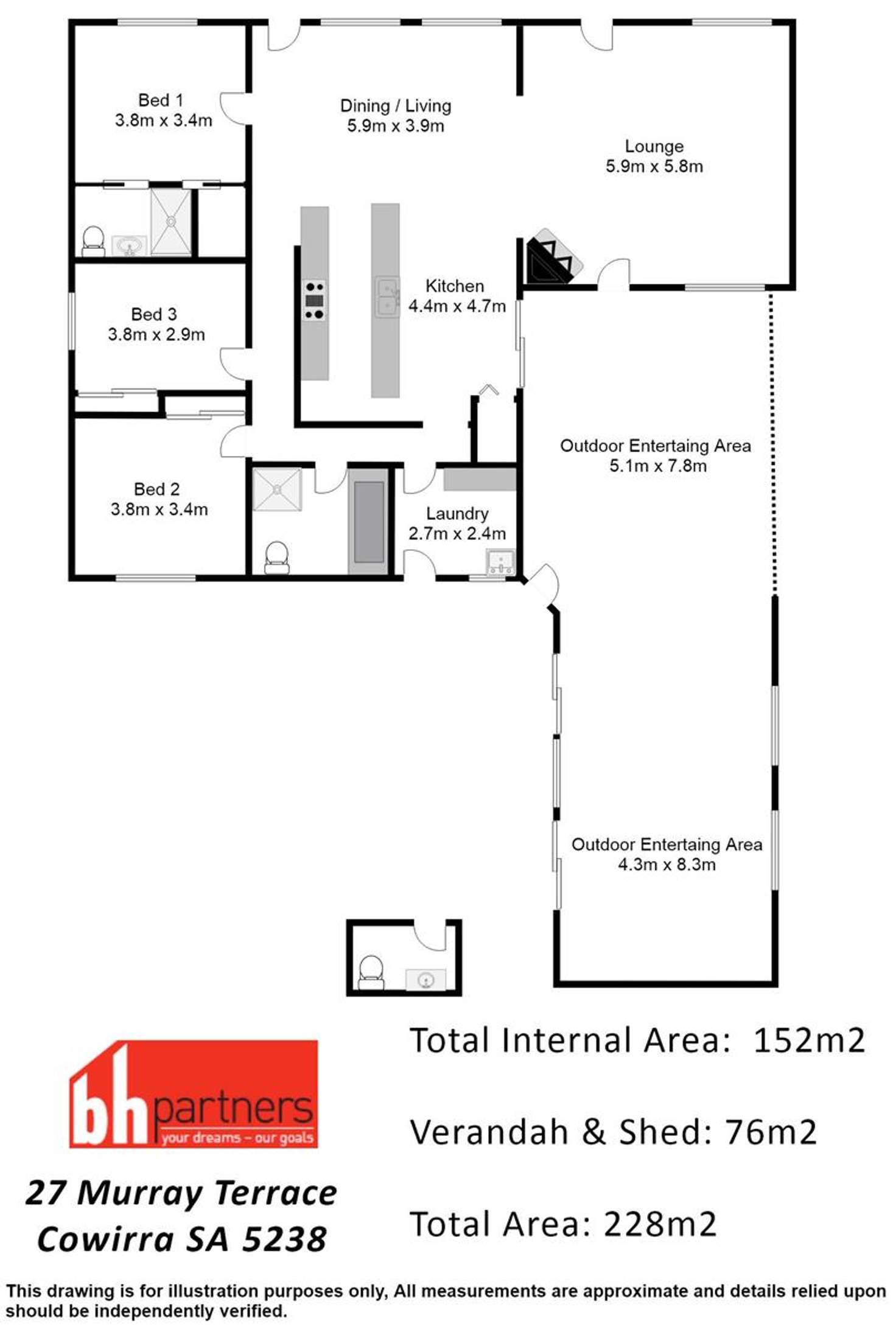 Floorplan of Homely house listing, 27 Murray Terrace, Cowirra Via, Mannum SA 5238