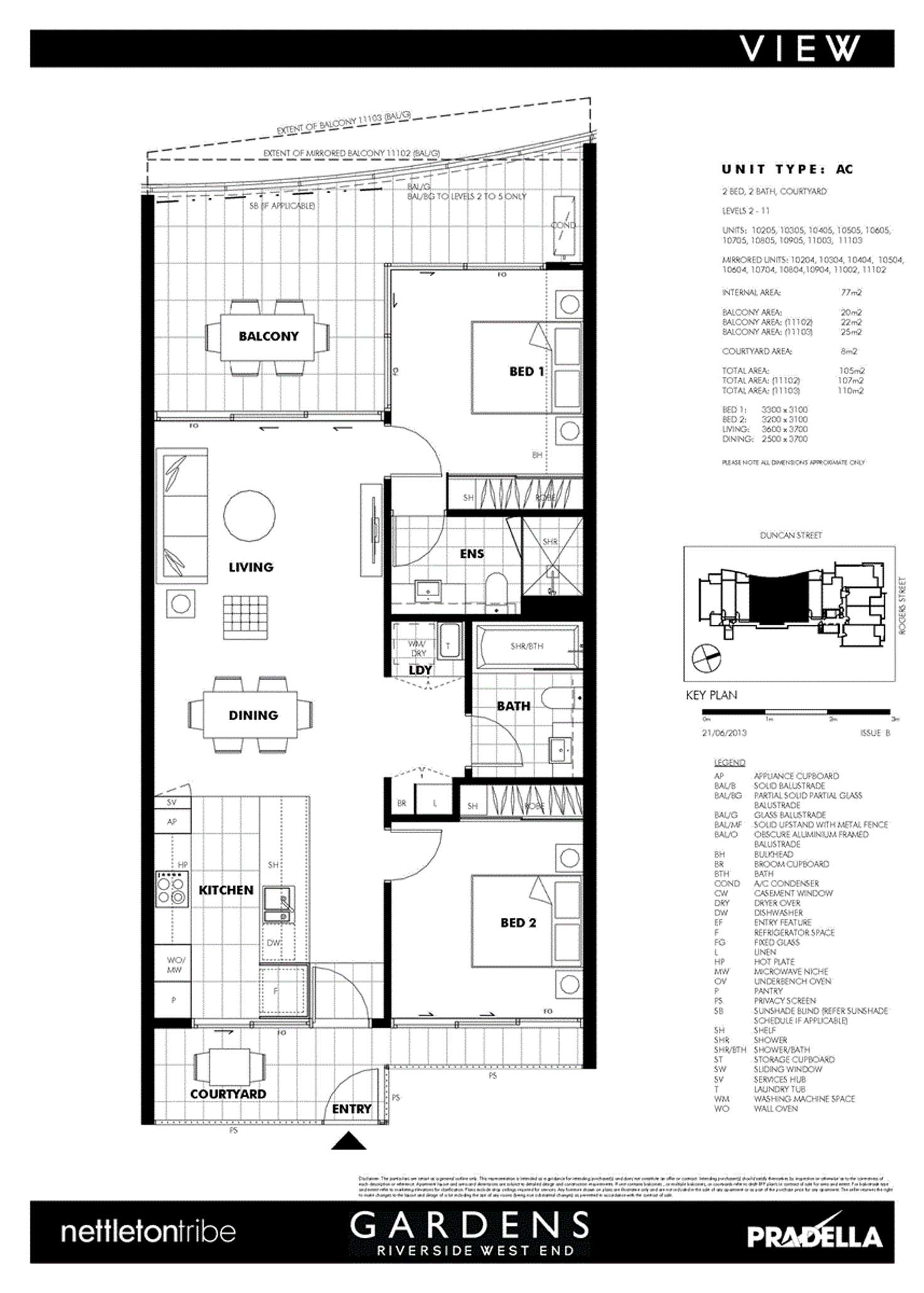 Floorplan of Homely apartment listing, 10204/30 Duncan Street, West End QLD 4101