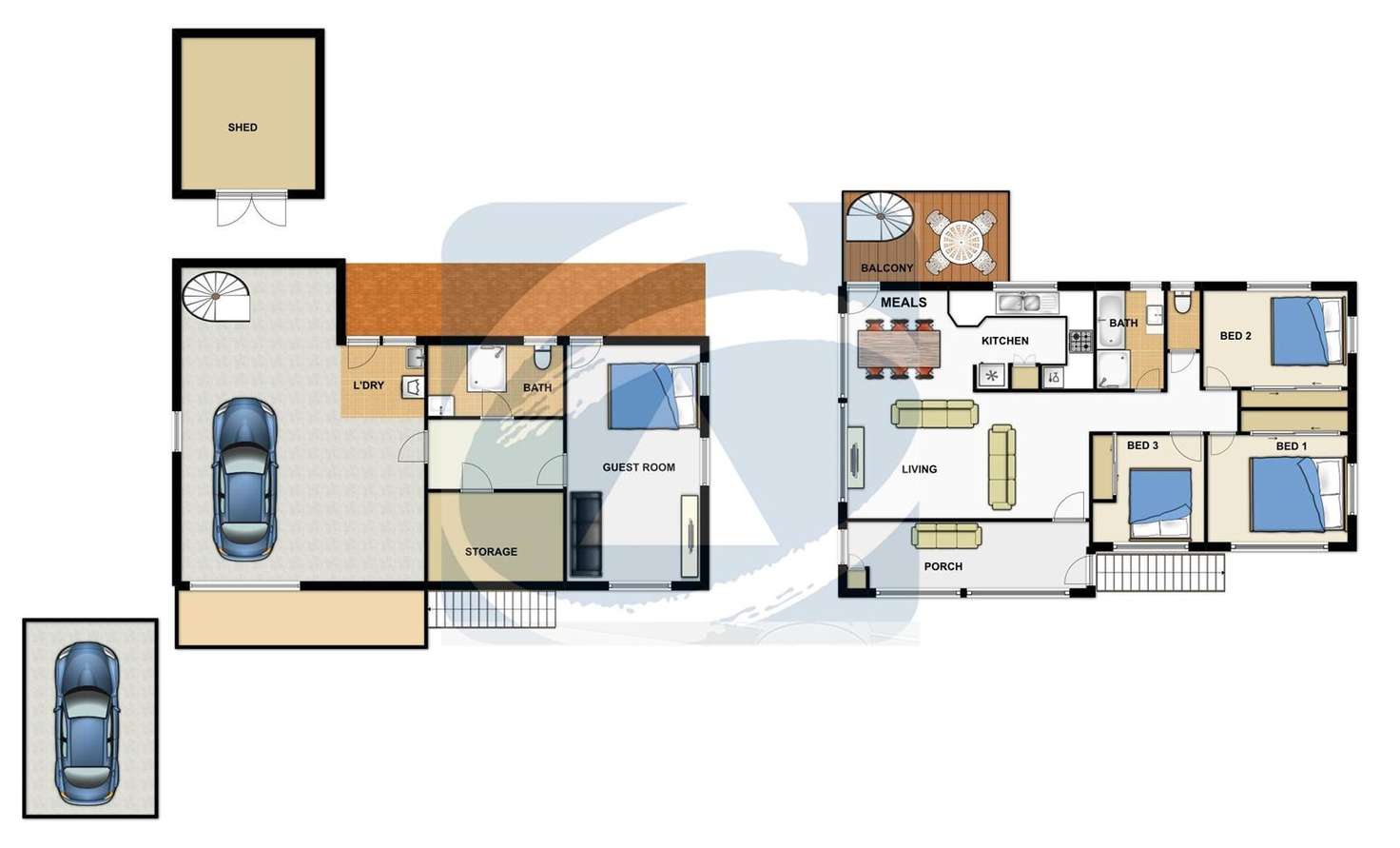 Floorplan of Homely house listing, 10 Macarthur Crescent, Slacks Creek QLD 4127