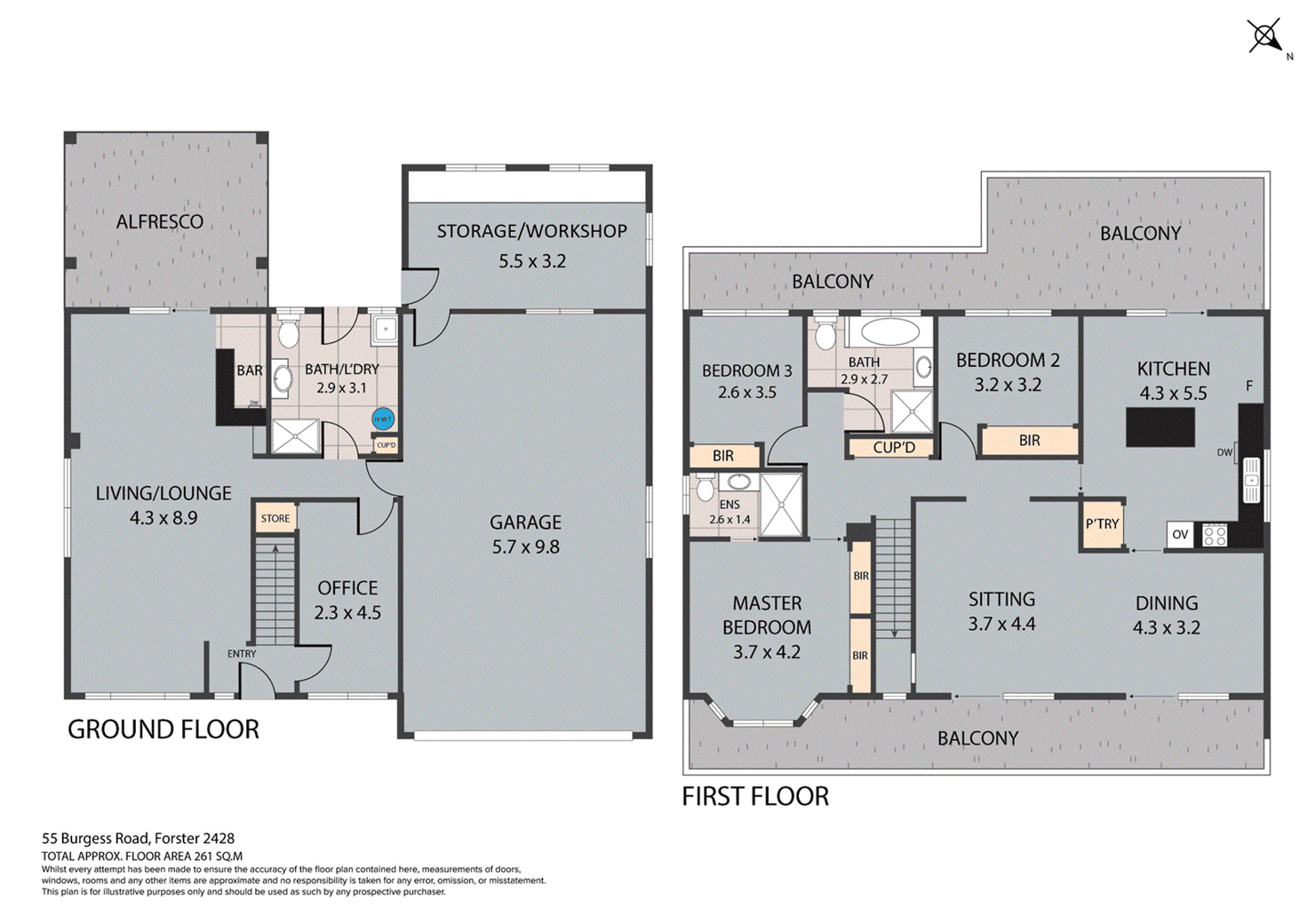 Floorplan of Homely house listing, 55 Burgess Road, Forster NSW 2428