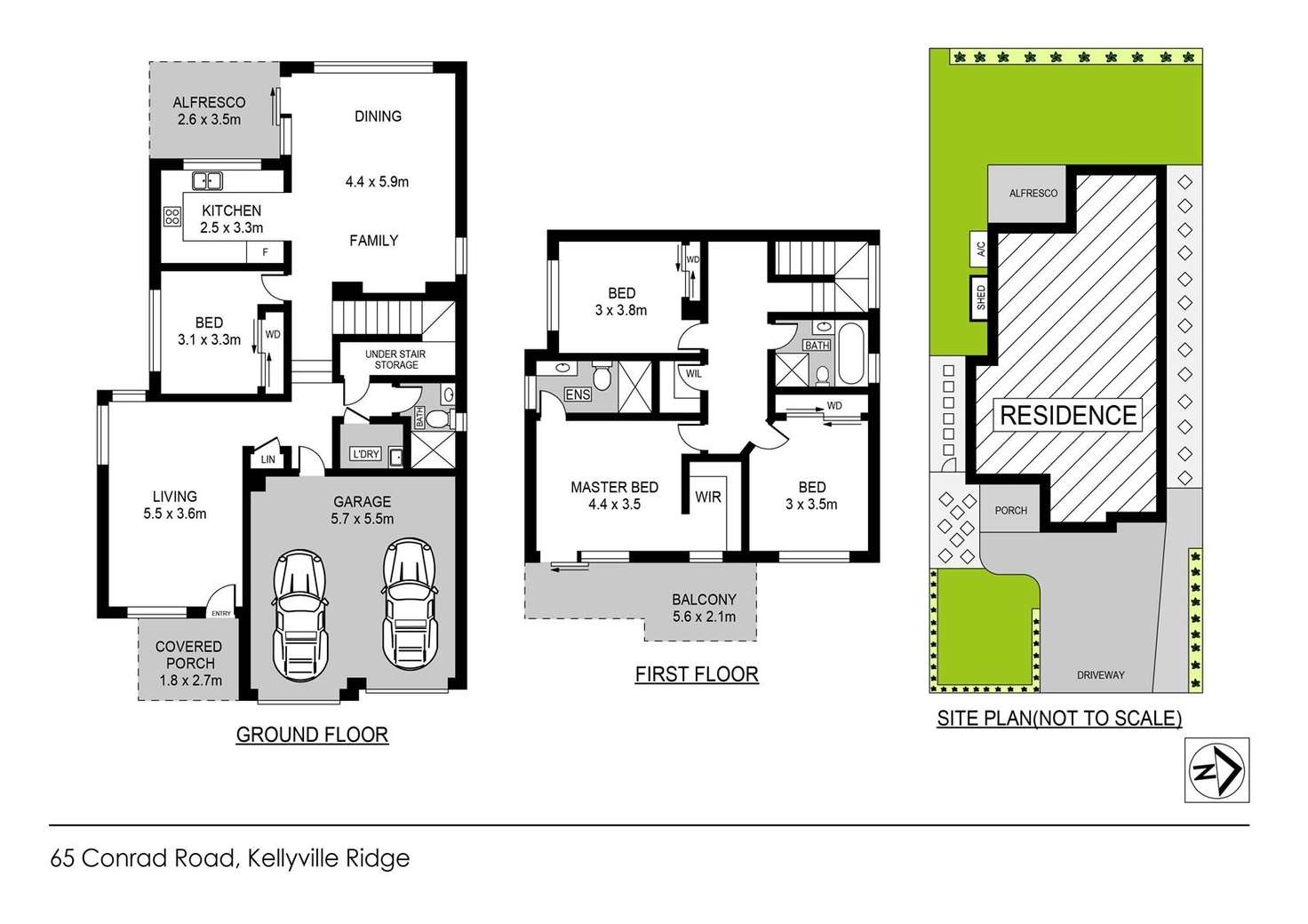 Floorplan of Homely house listing, 65 Conrad Road, Kellyville Ridge NSW 2155