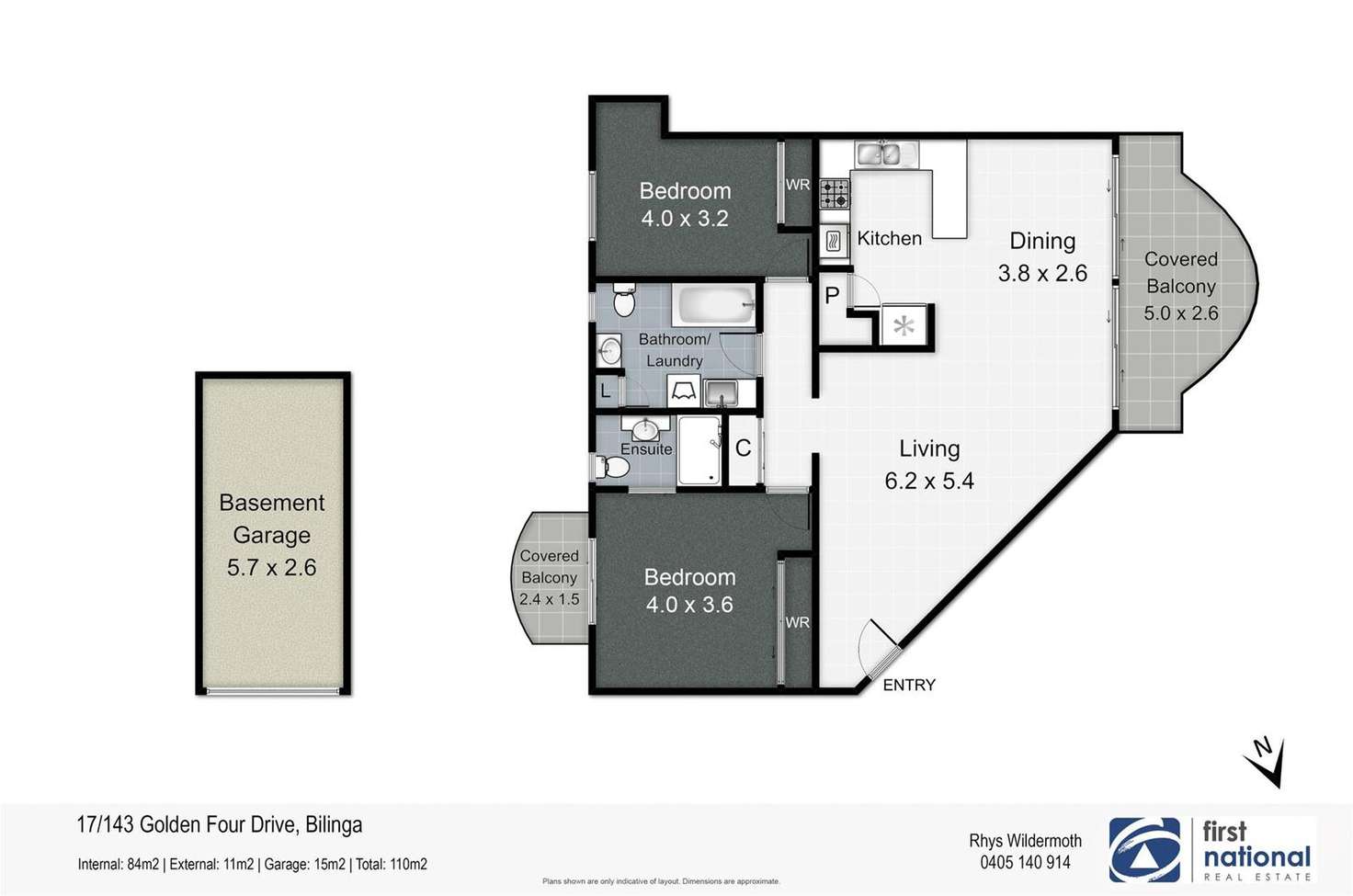 Floorplan of Homely apartment listing, 17/143 Golden Four Drive, Bilinga QLD 4225