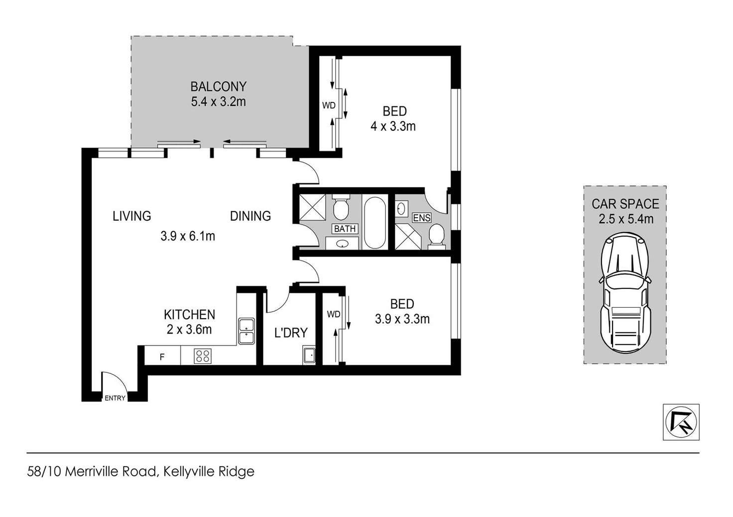 Floorplan of Homely apartment listing, 58/10 Merriville Road, Kellyville Ridge NSW 2155
