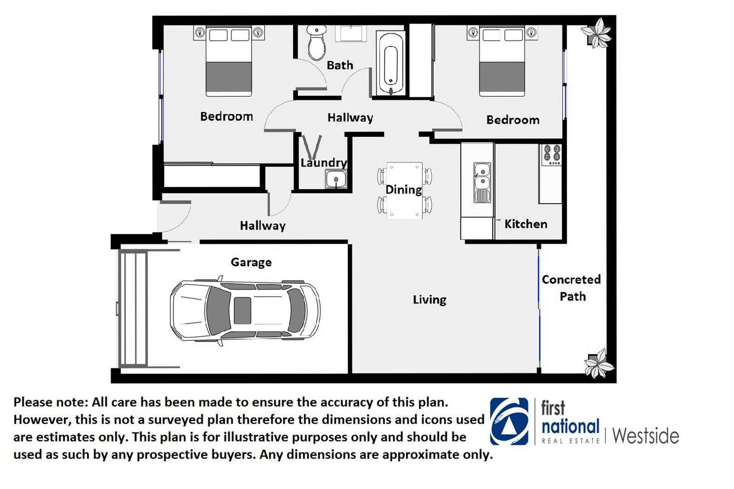 Floorplan of Homely unit listing, 6/8 Rosegum Place, Redbank Plains QLD 4301
