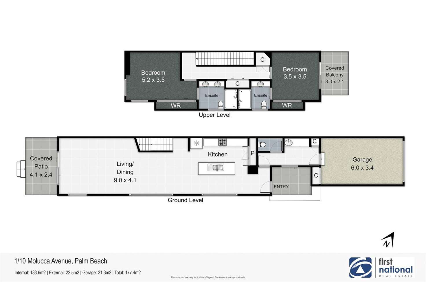 Floorplan of Homely semiDetached listing, 1/10 Molucca Avenue, Palm Beach QLD 4221