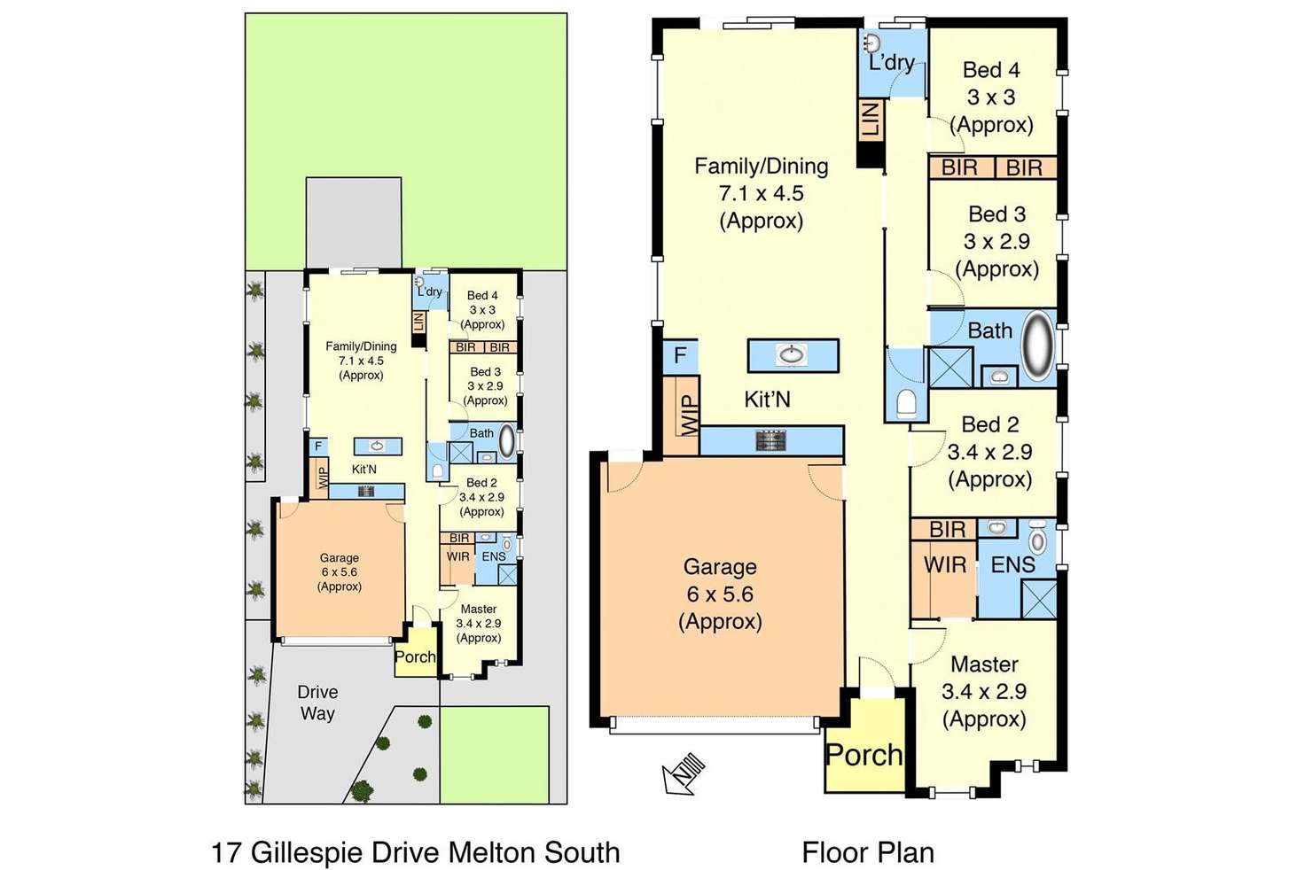 Floorplan of Homely house listing, 17 Gillespie Drive, Weir Views VIC 3338
