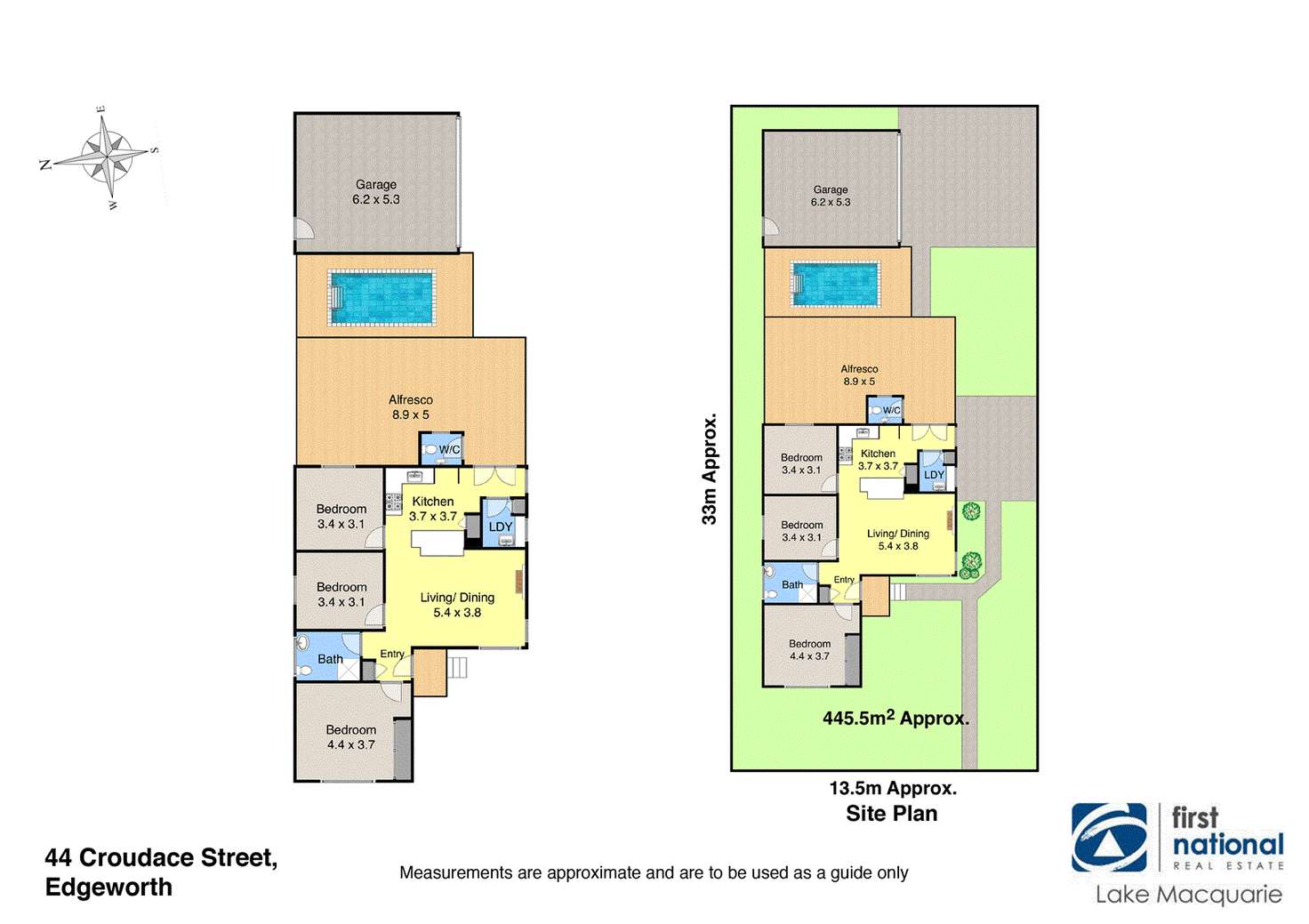 Floorplan of Homely house listing, 44 Croudace Street, Edgeworth NSW 2285