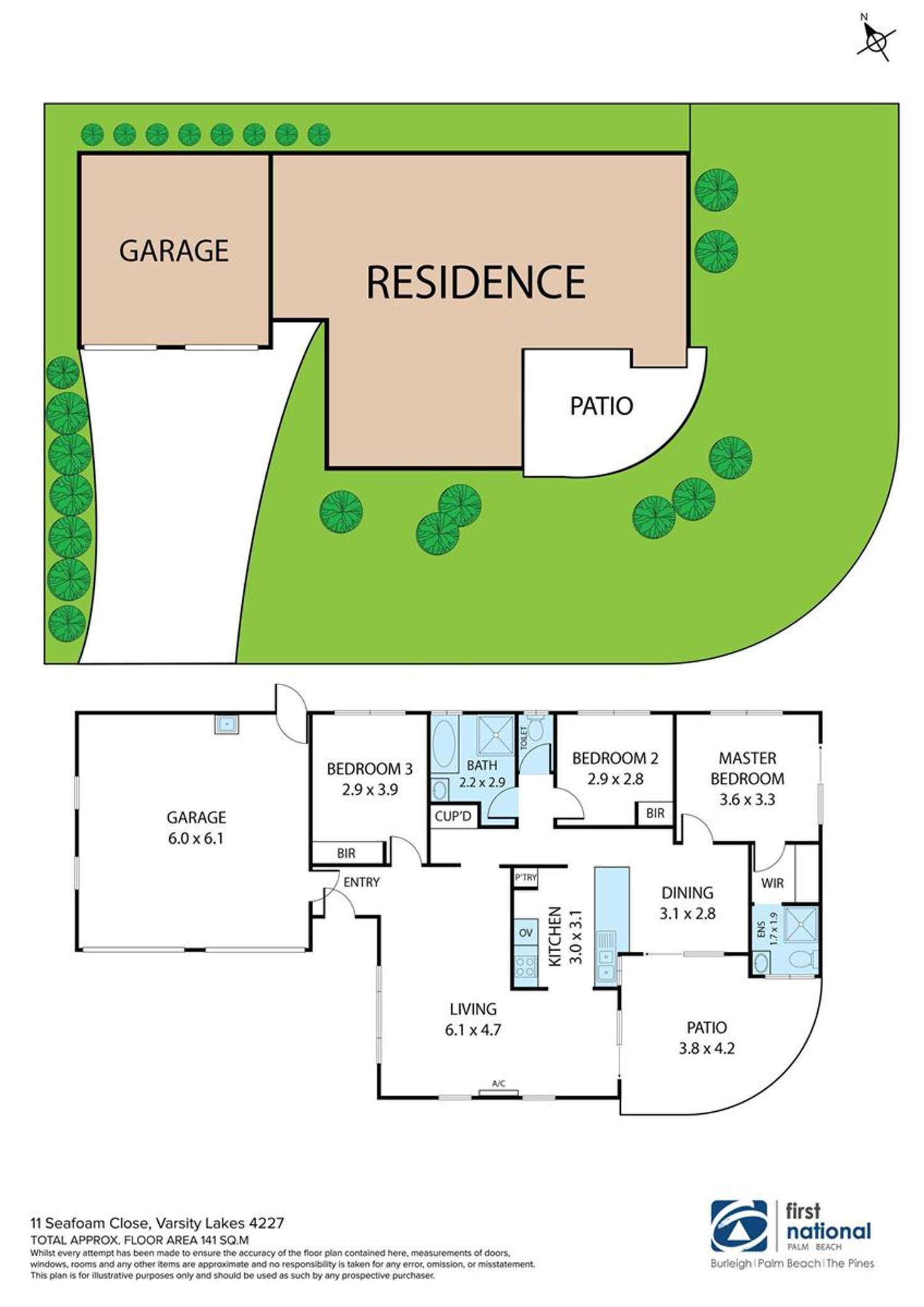 Floorplan of Homely house listing, 11 Seafoam Close, Varsity Lakes QLD 4227