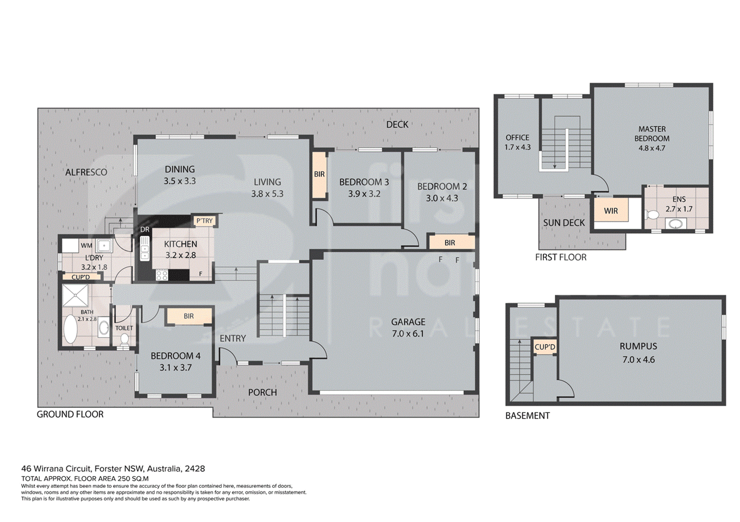 Floorplan of Homely house listing, 46 Wirrana Circuit, Forster NSW 2428
