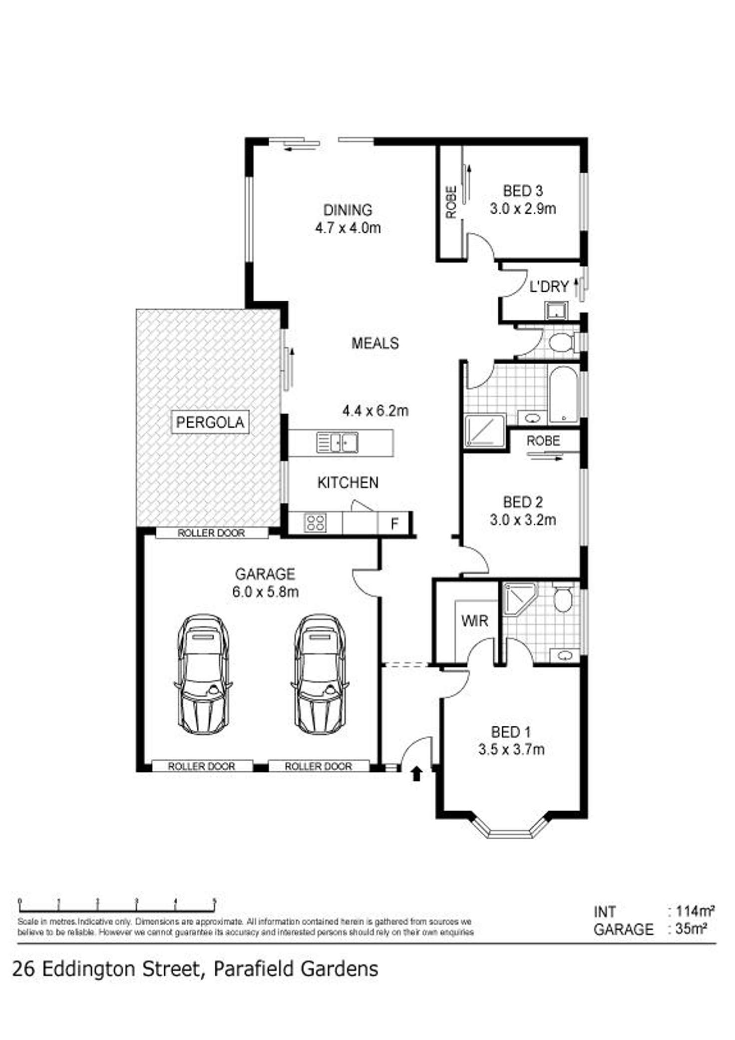 Floorplan of Homely house listing, 26 Eddington Street, Parafield Gardens SA 5107
