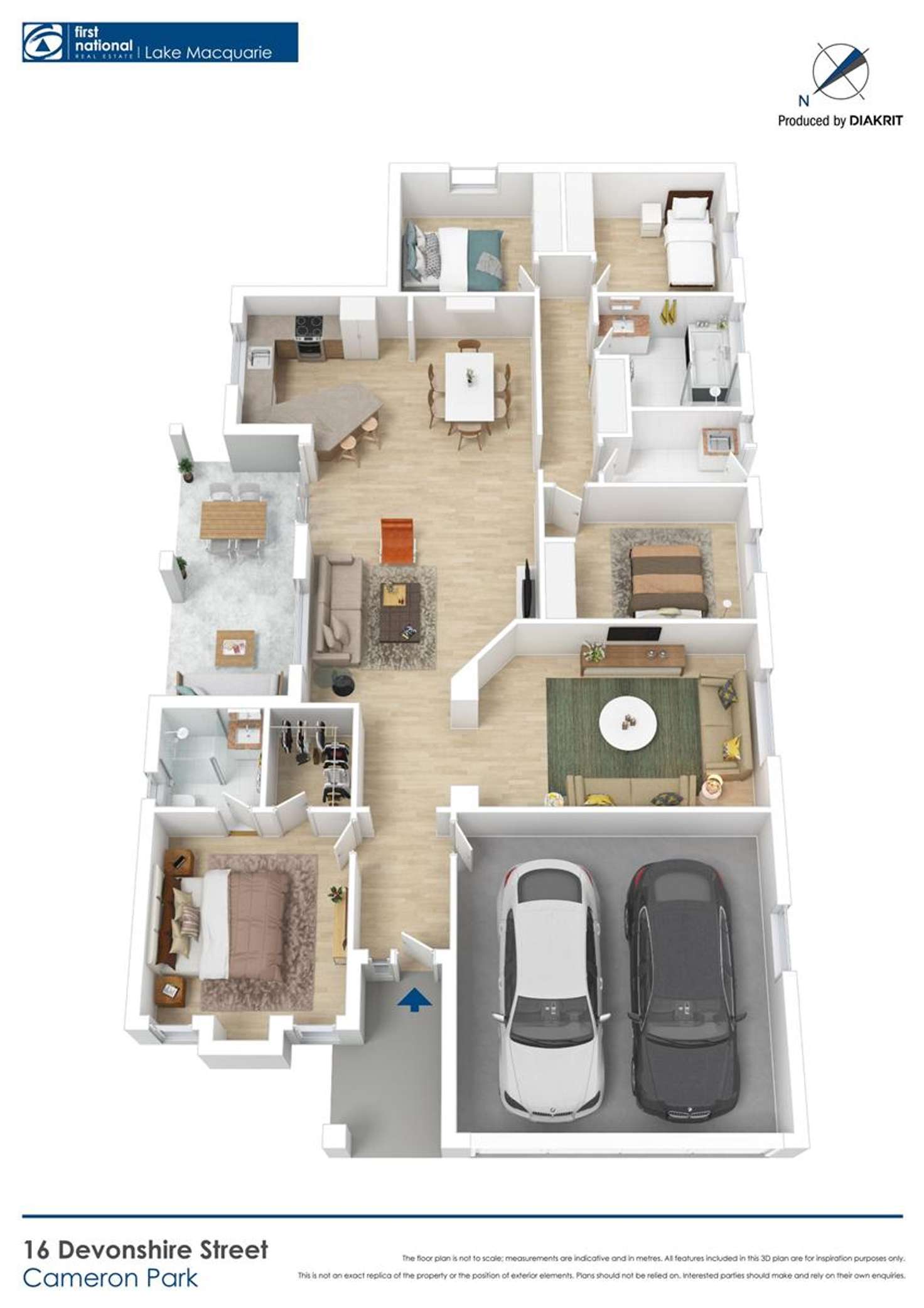 Floorplan of Homely house listing, 16 Devonshire Street, Cameron Park NSW 2285