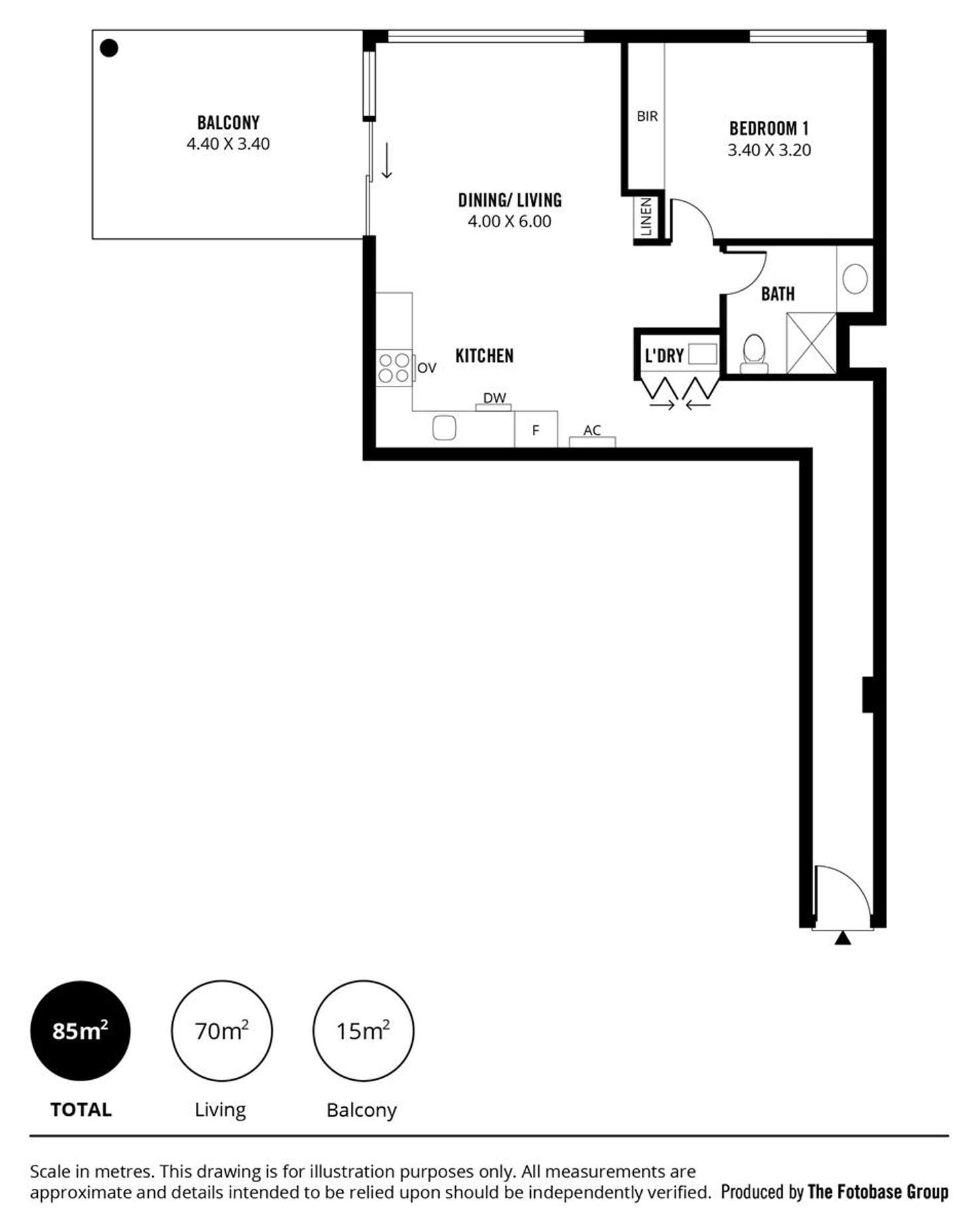 Floorplan of Homely apartment listing, 313/2-6 Pilla Avenue, New Port SA 5015