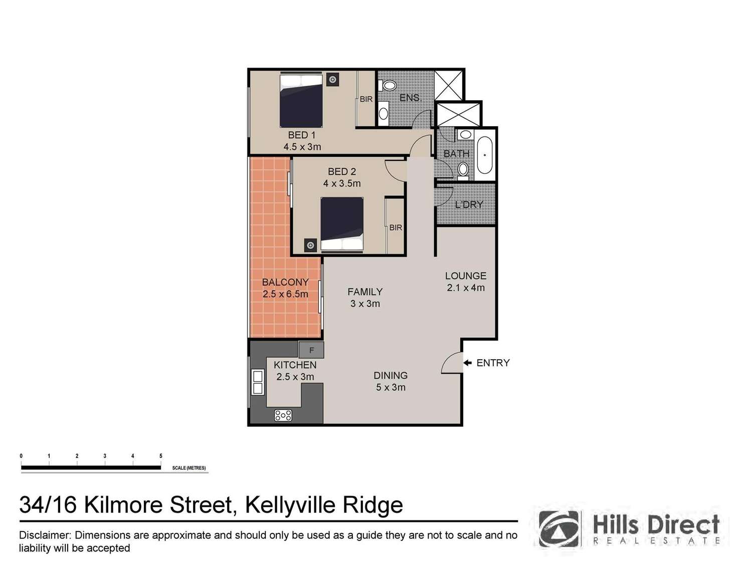 Floorplan of Homely apartment listing, 34/16 Kilmore Street, Kellyville Ridge NSW 2155