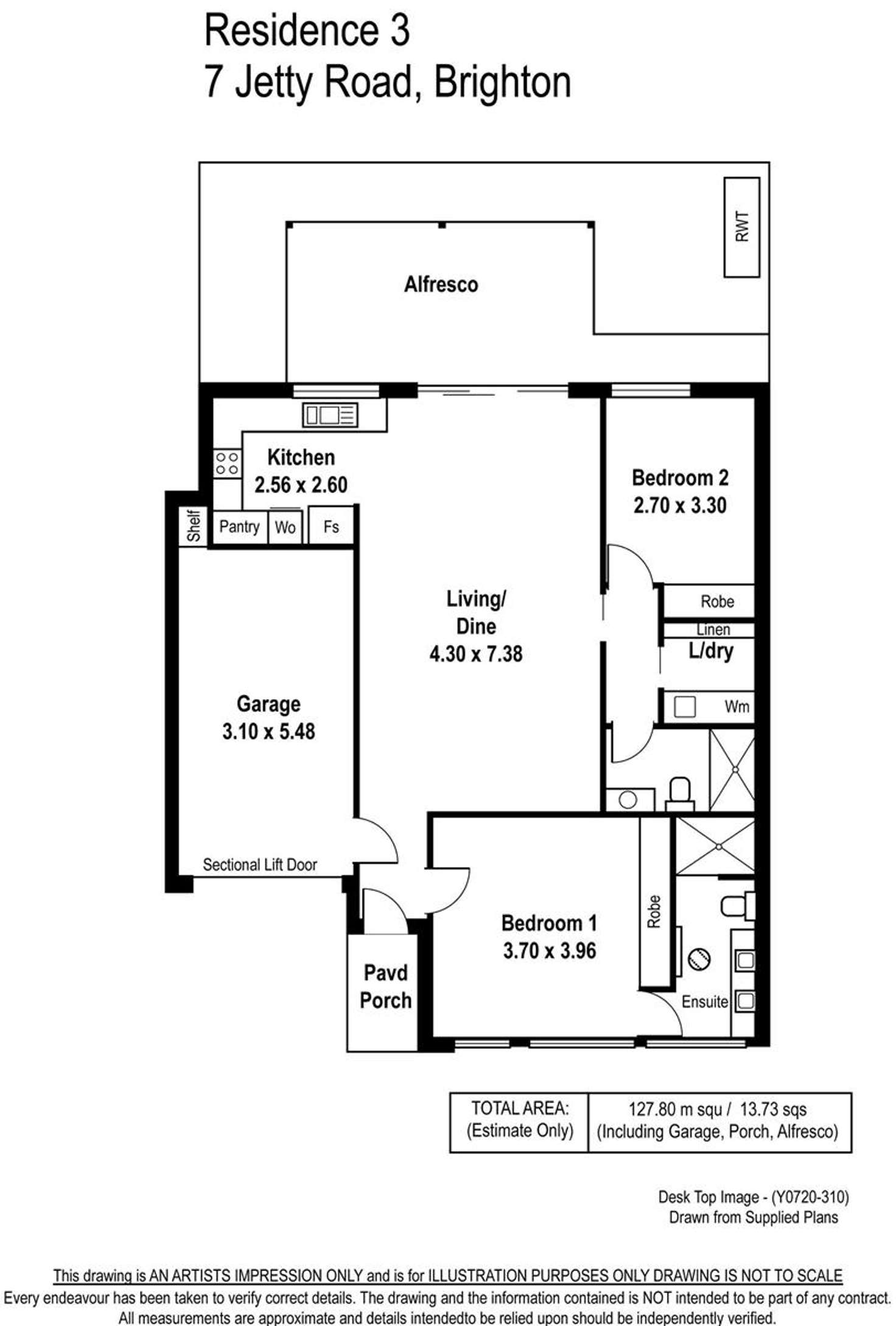 Floorplan of Homely house listing, 7D Jetty Road, Brighton SA 5048