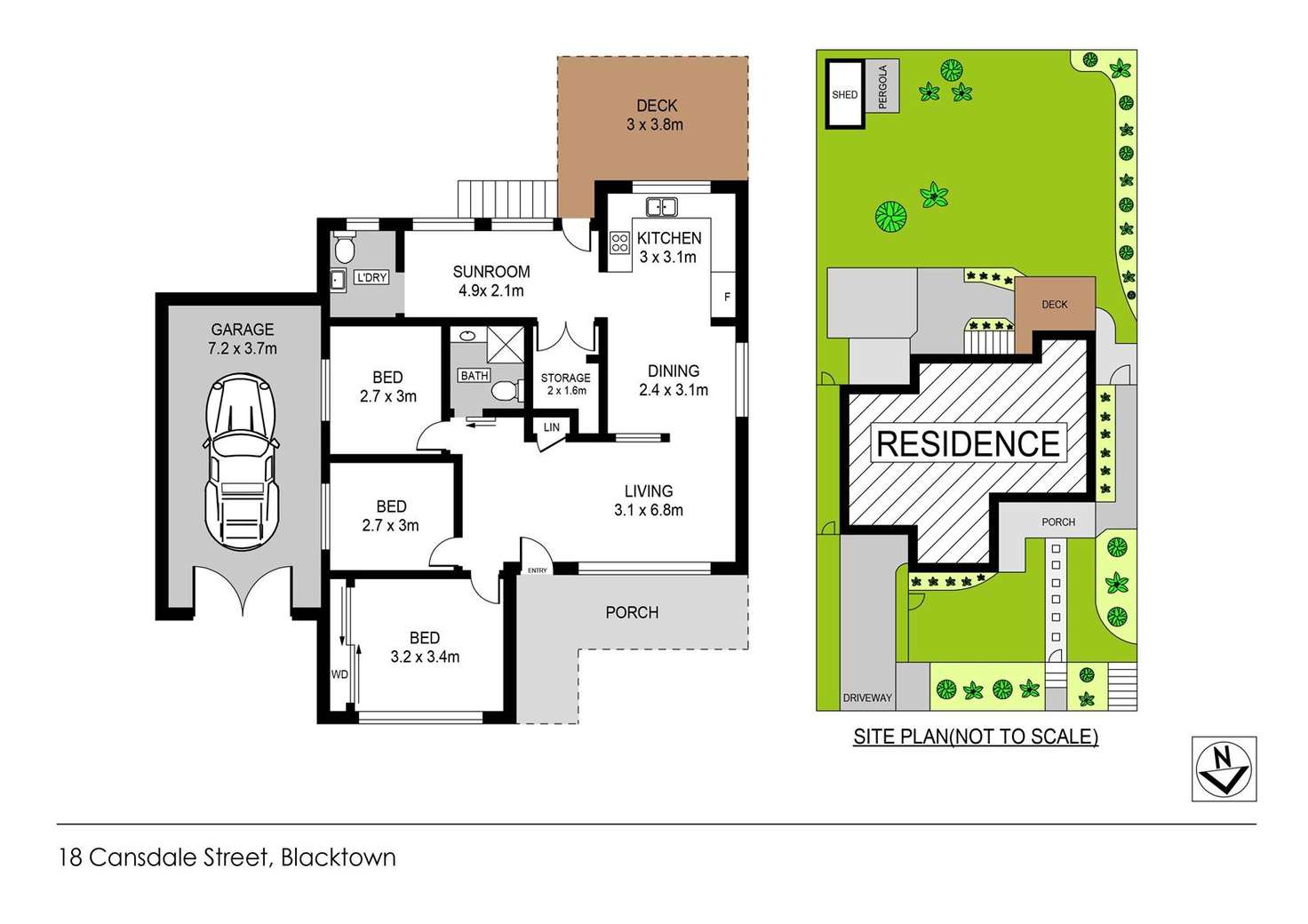 Floorplan of Homely house listing, 18 Cansdale Street, Blacktown NSW 2148