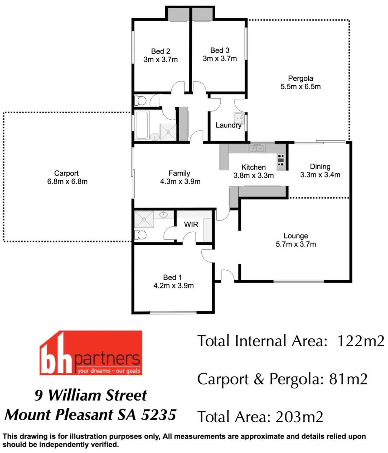 Floorplan of Homely house listing, 9 William Street, Mount Pleasant SA 5235