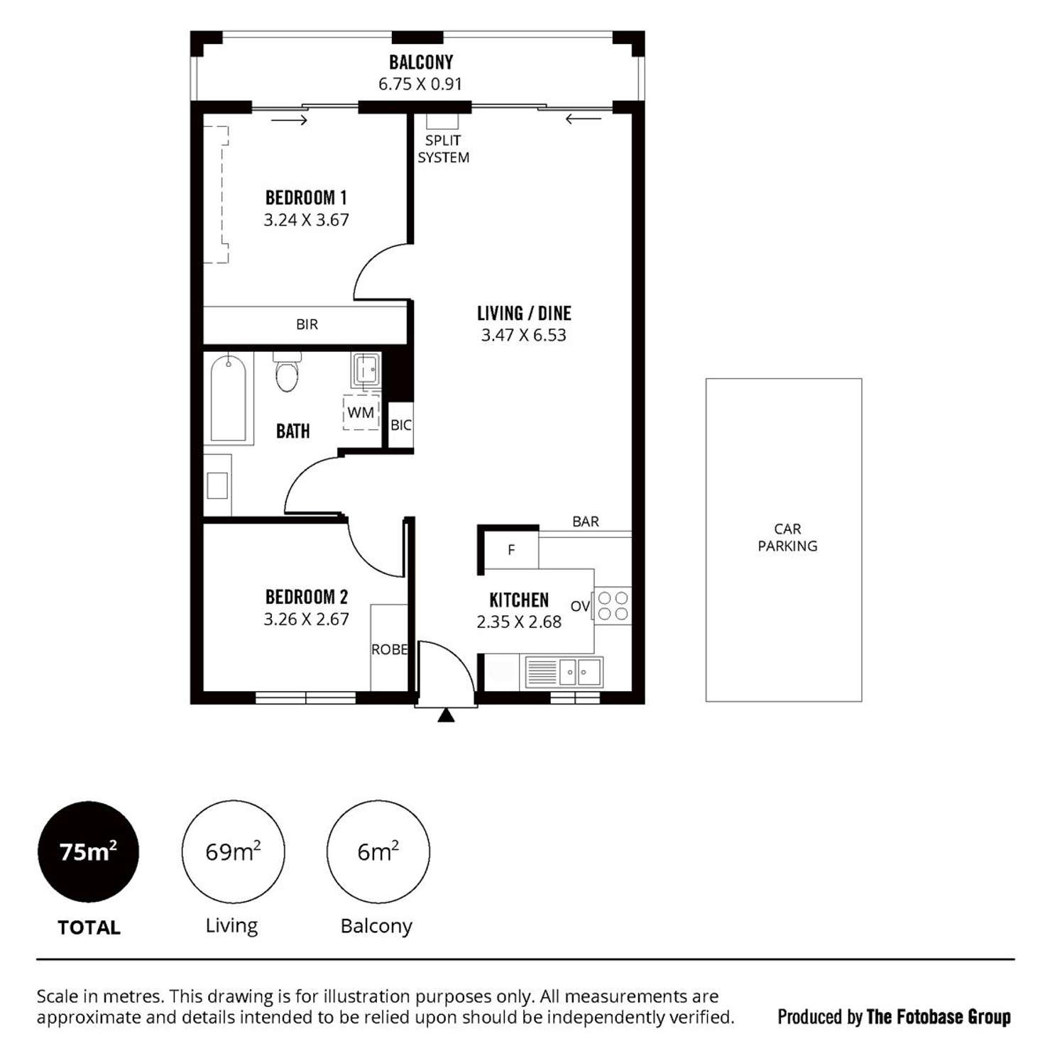 Floorplan of Homely unit listing, 11/274 South Terrace, Adelaide SA 5000