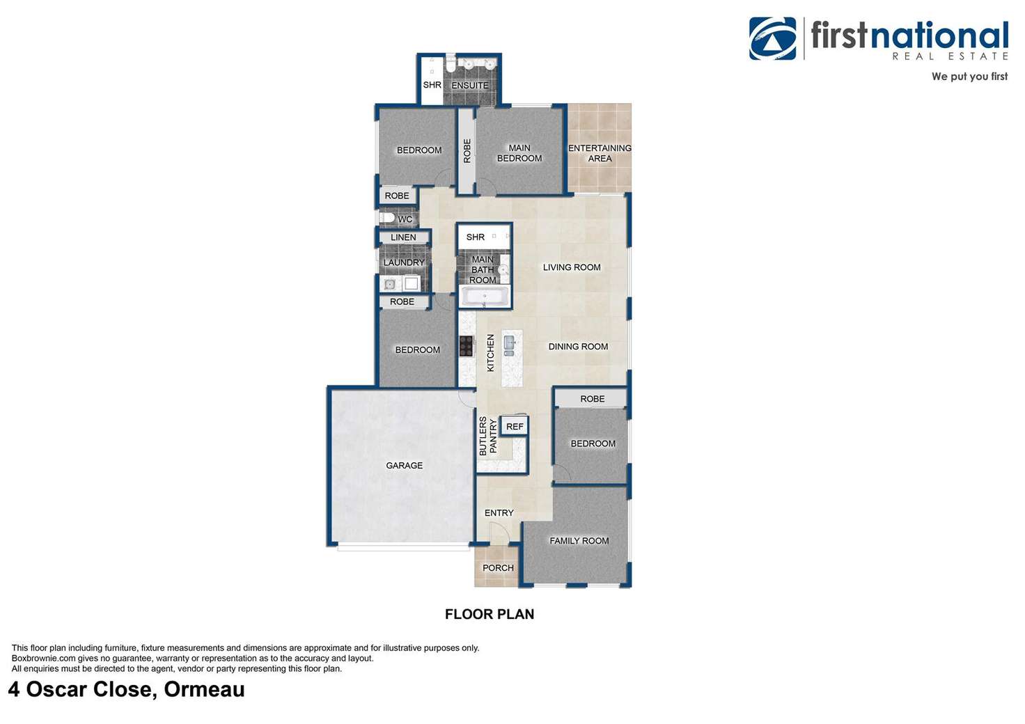 Floorplan of Homely house listing, 4 Oscar Close, Ormeau QLD 4208