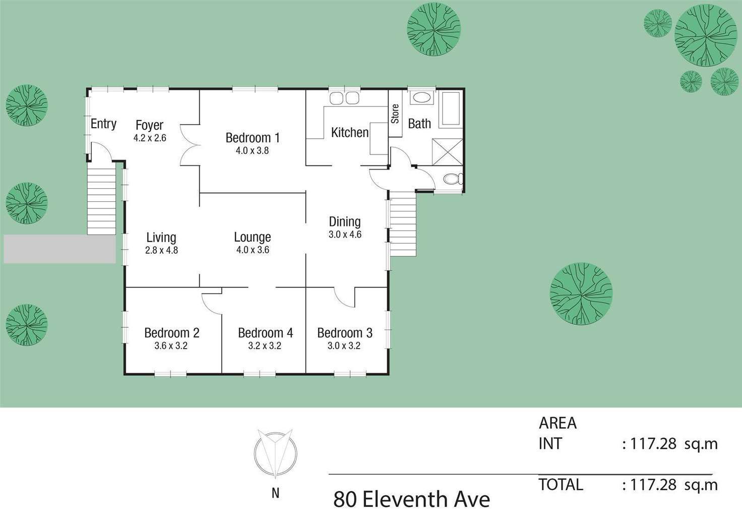 Floorplan of Homely house listing, 80 Eleventh Avenue, Railway Estate QLD 4810