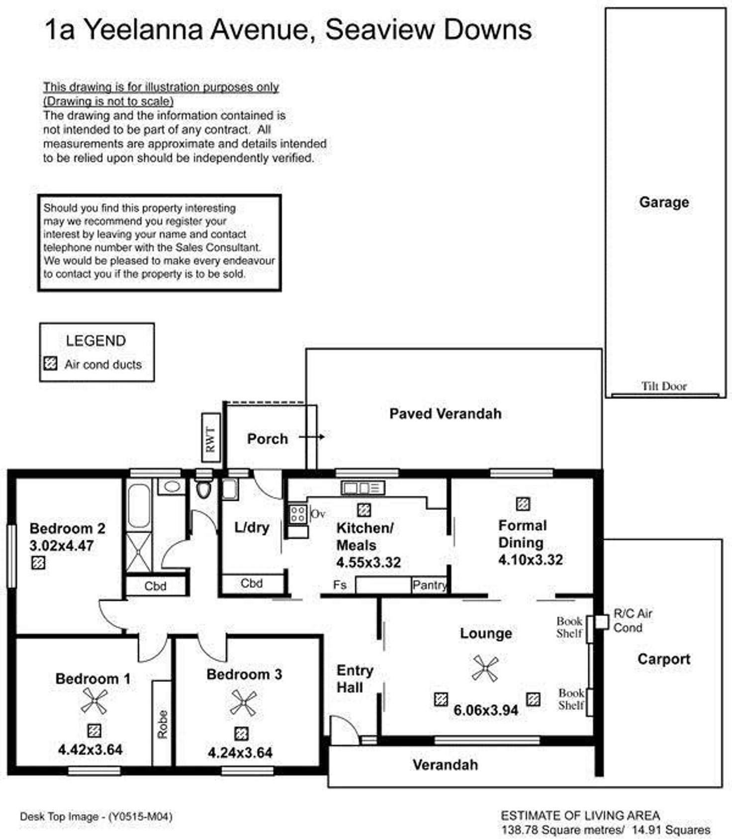 Floorplan of Homely house listing, 1A Yeelanna Avenue, Seaview Downs SA 5049
