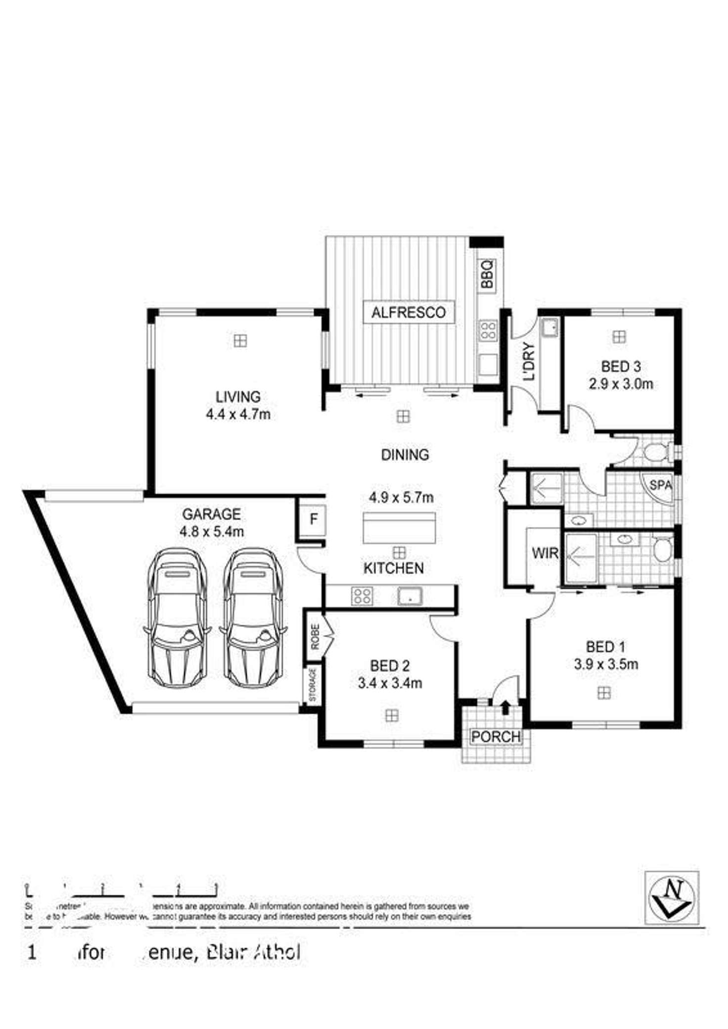 Floorplan of Homely house listing, 1A Milford Avenue, Blair Athol SA 5084