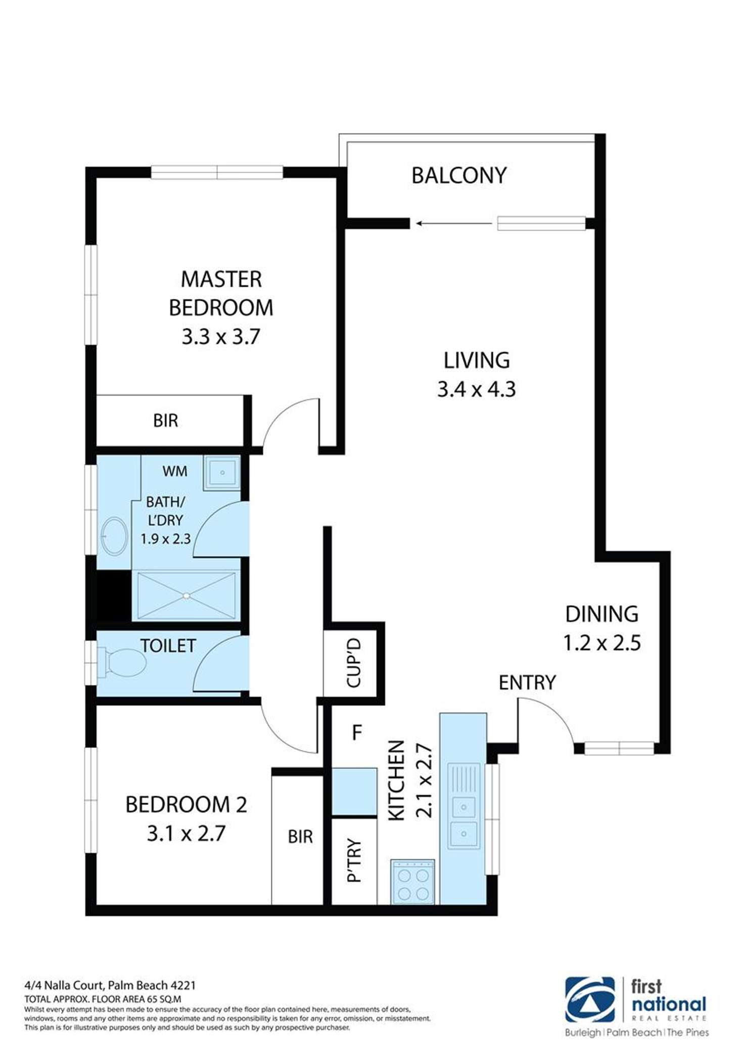 Floorplan of Homely unit listing, 4/4 Nalla Court, Palm Beach QLD 4221