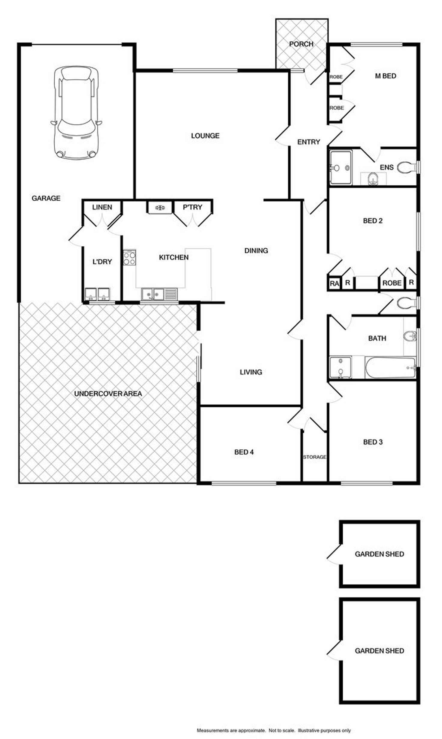 Floorplan of Homely house listing, 18 Roseland Road, Wodonga VIC 3690
