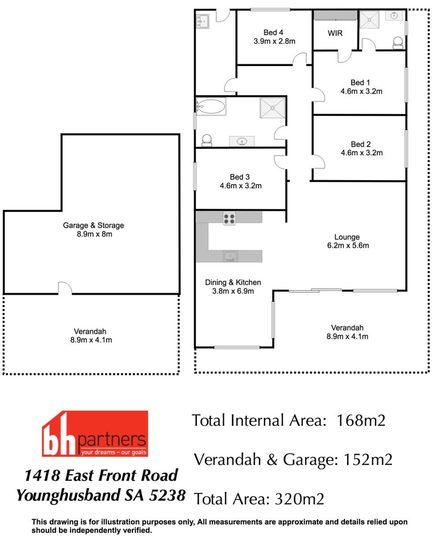 Floorplan of Homely house listing, 1418 East Front Road, Younghusband SA 5238