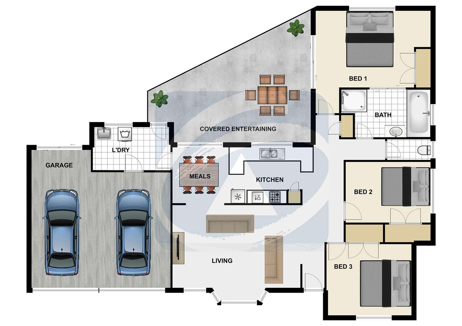 Floorplan of Homely house listing, 6 Darryl Street, Loganlea QLD 4131