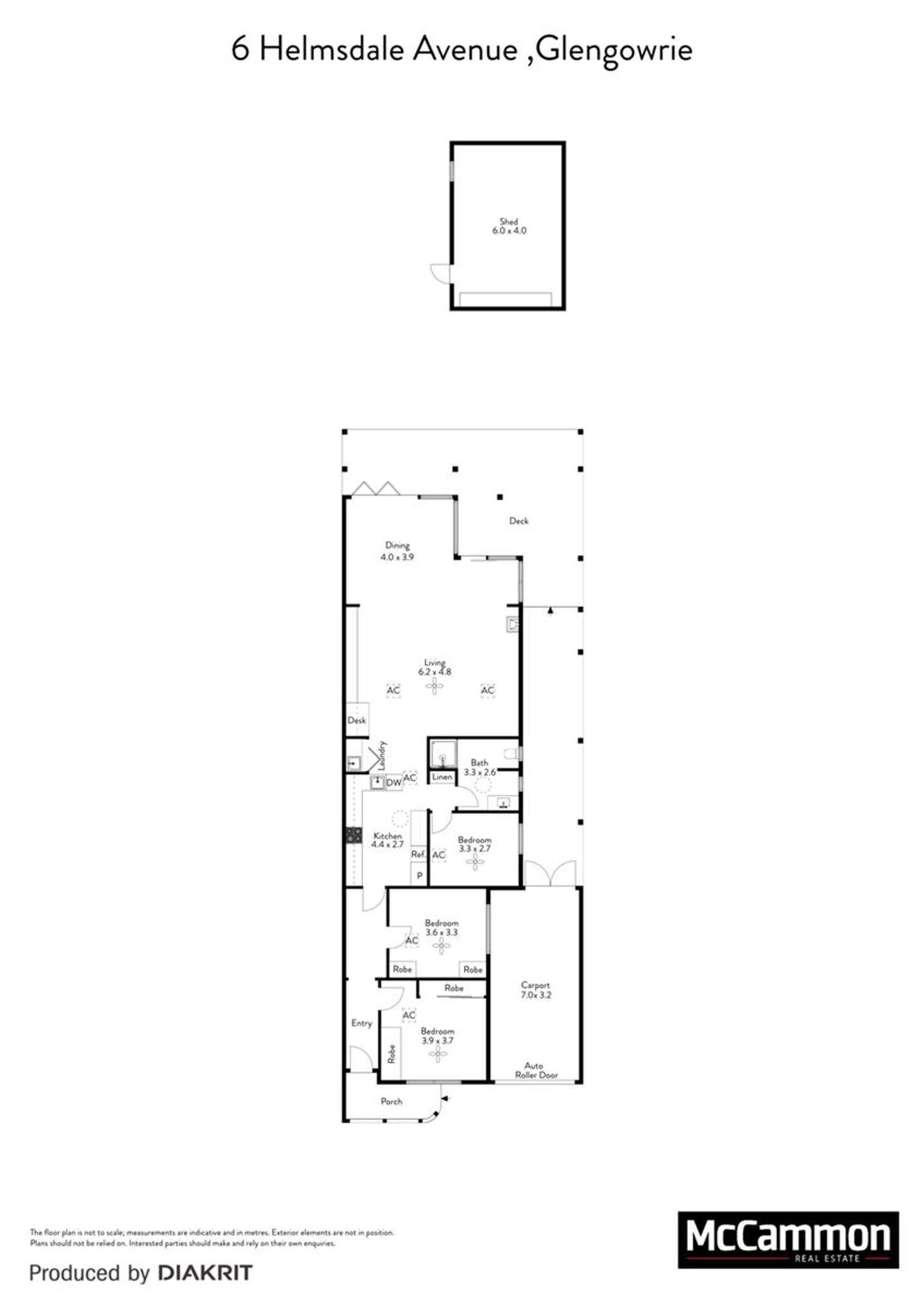 Floorplan of Homely house listing, 6 Helmsdale Avenue, Glengowrie SA 5044