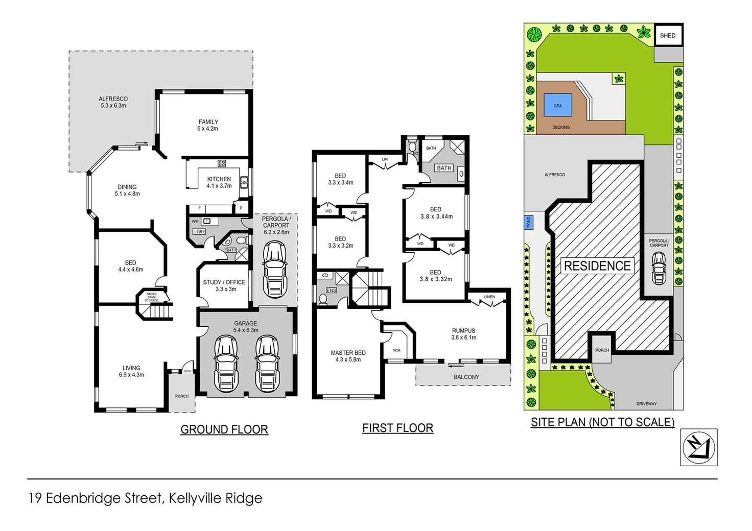 Floorplan of Homely house listing, 19 Edenbridge Street, Kellyville Ridge NSW 2155