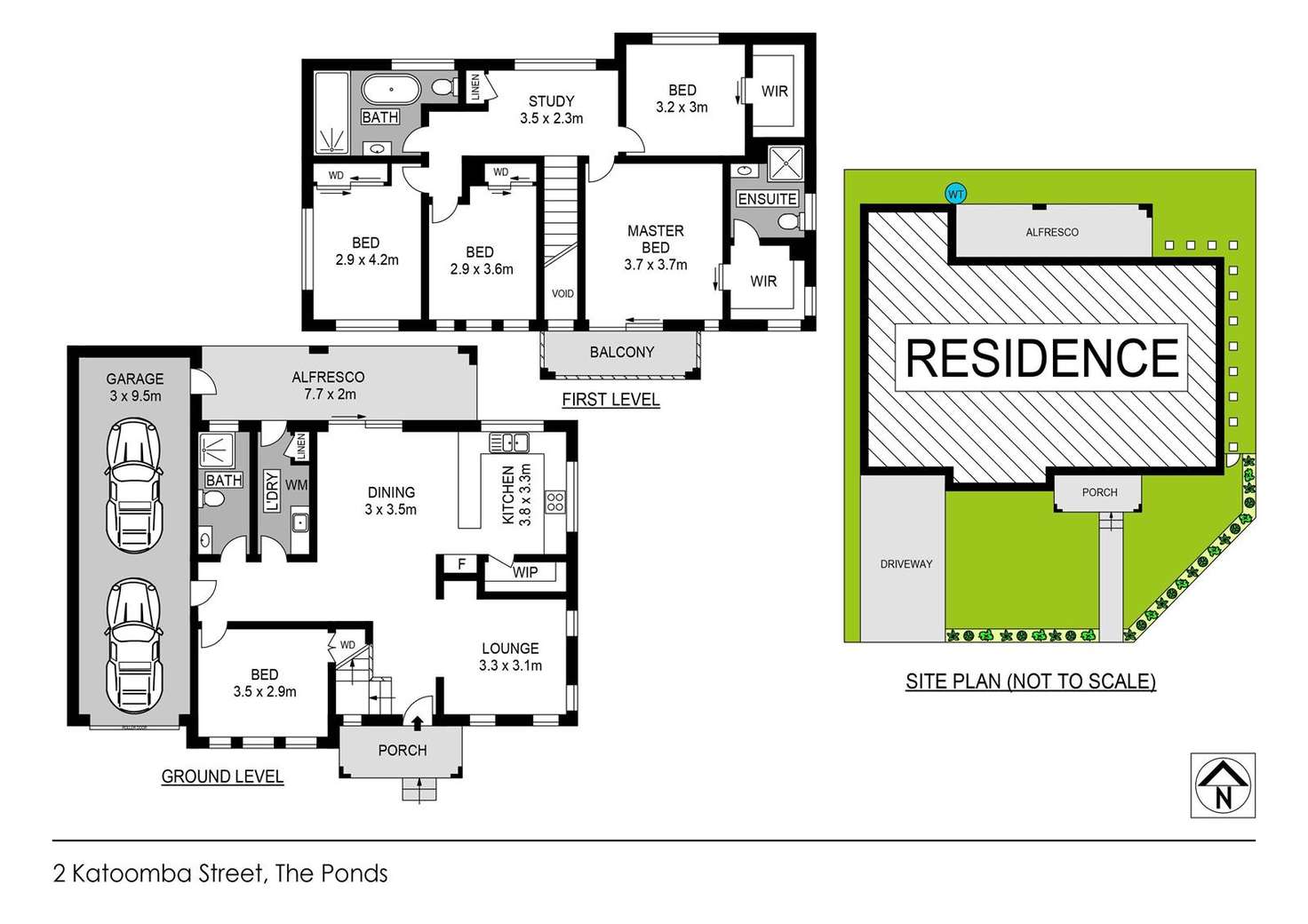 Floorplan of Homely house listing, 2 Katoomba Street, The Ponds NSW 2769