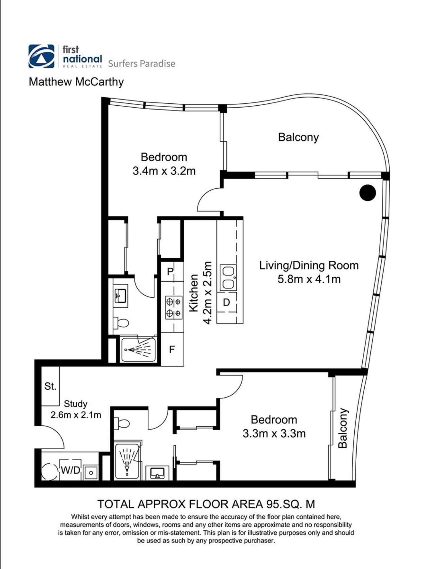 Floorplan of Homely apartment listing, 901/139 Scarborough Street, Southport QLD 4215