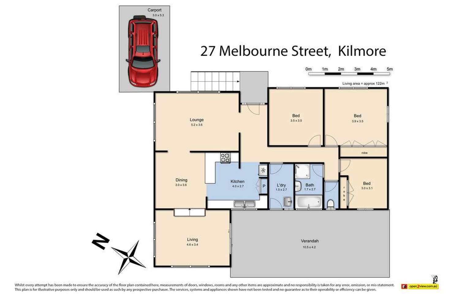 Floorplan of Homely house listing, 27 Melbourne Street, Kilmore VIC 3764