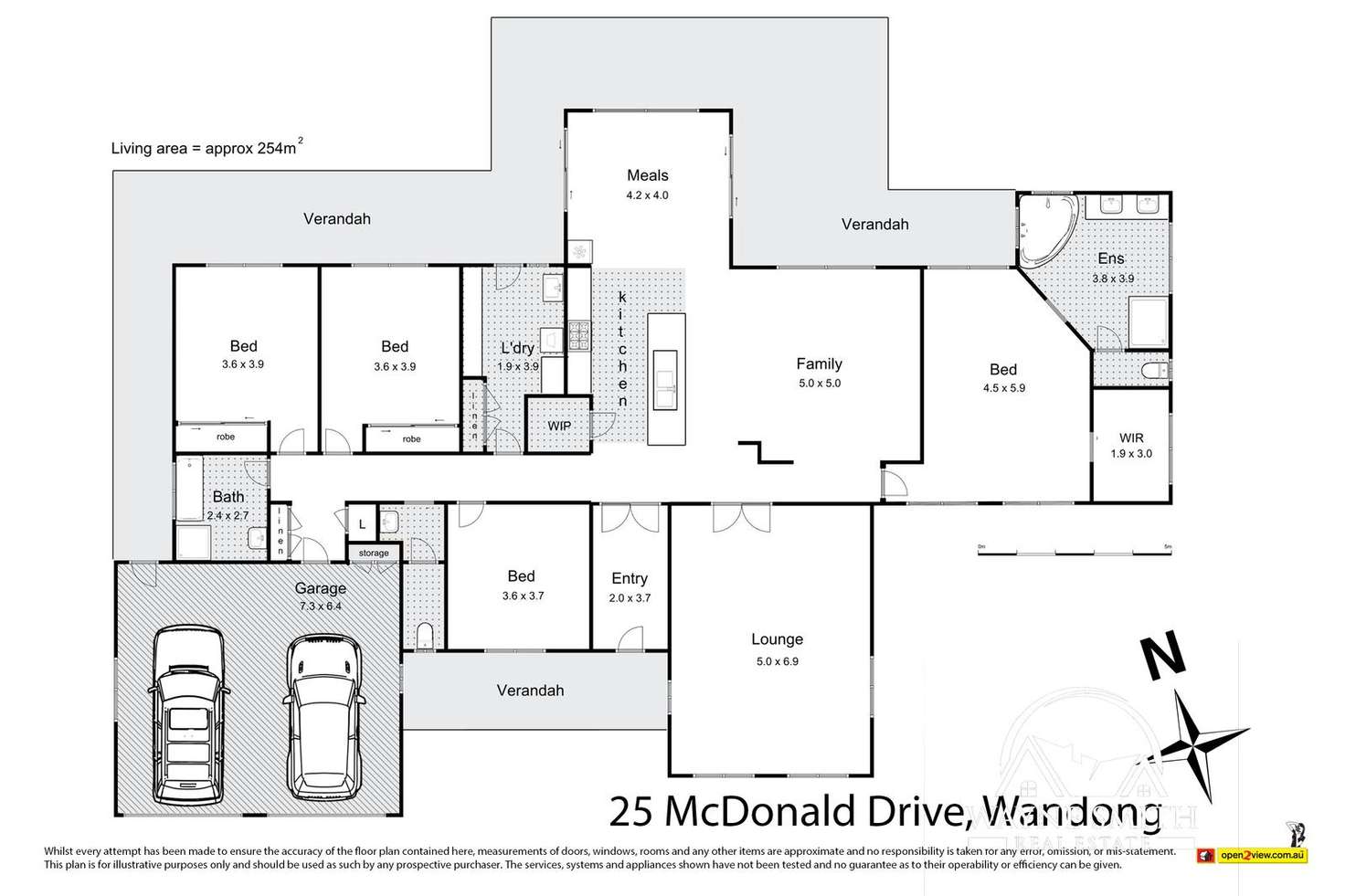 Floorplan of Homely house listing, 25 McDonald Drive, Wandong VIC 3758