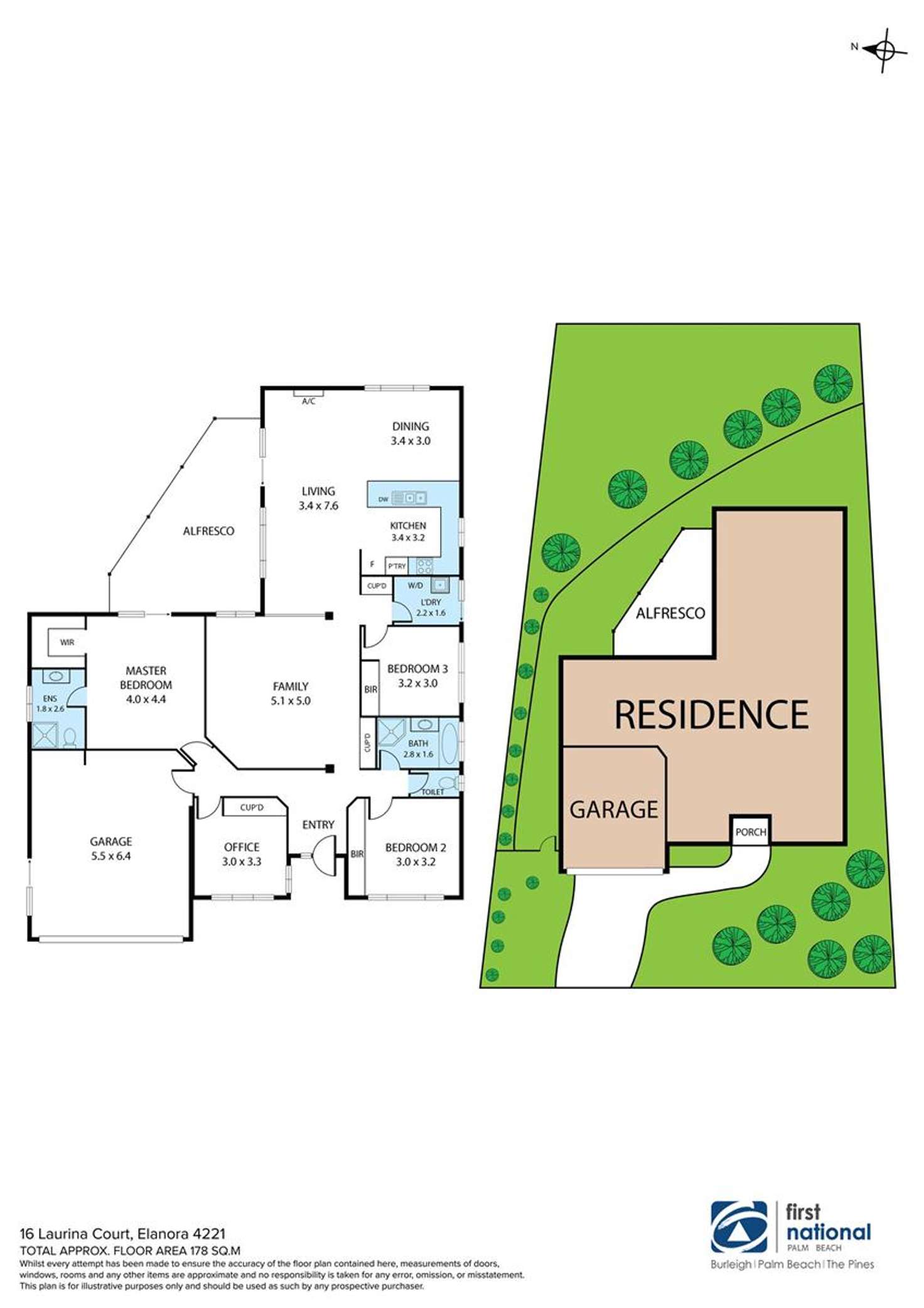 Floorplan of Homely house listing, 16 Laurina Court, Elanora QLD 4221