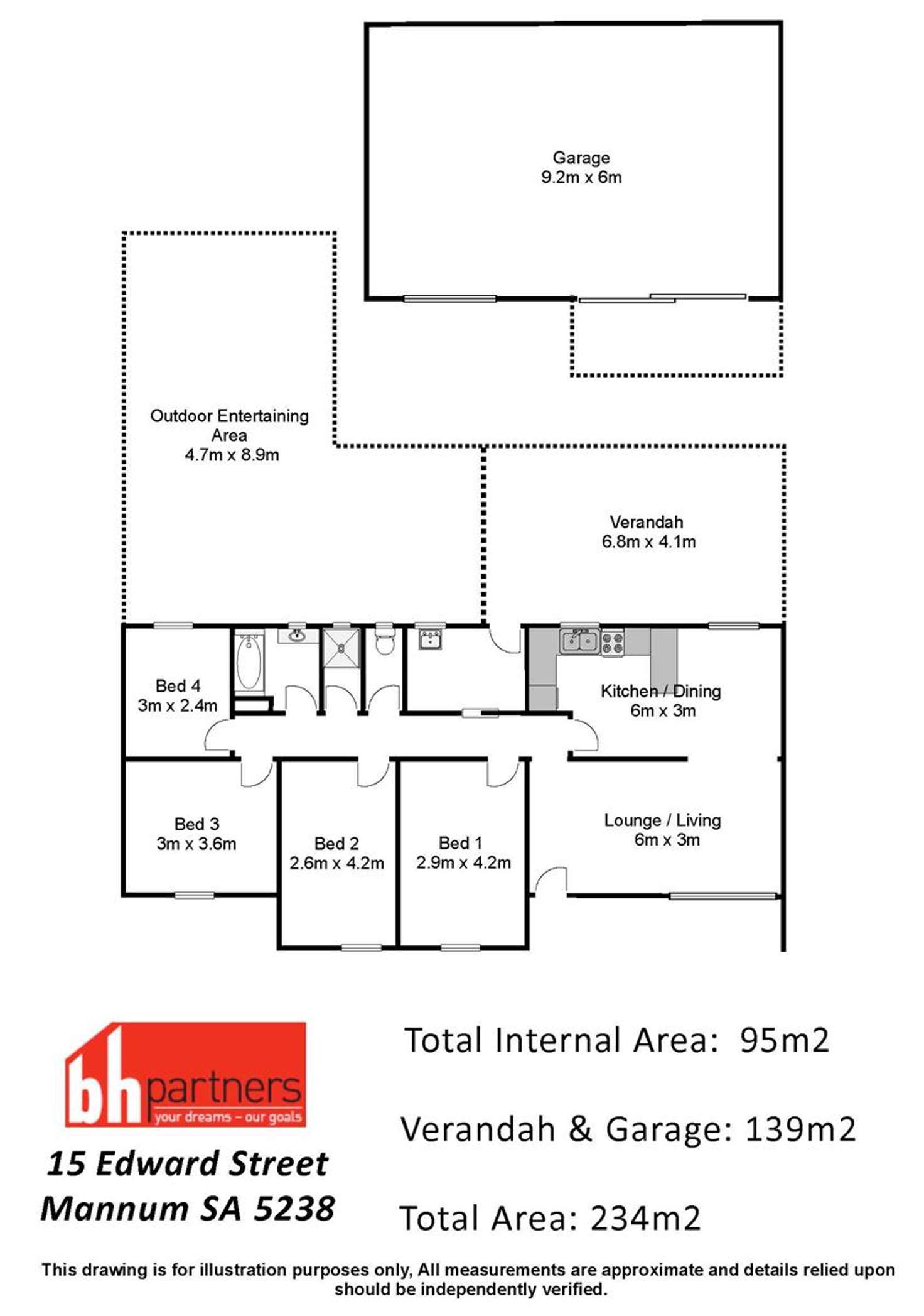 Floorplan of Homely house listing, 15 Edward Street, Mannum SA 5238