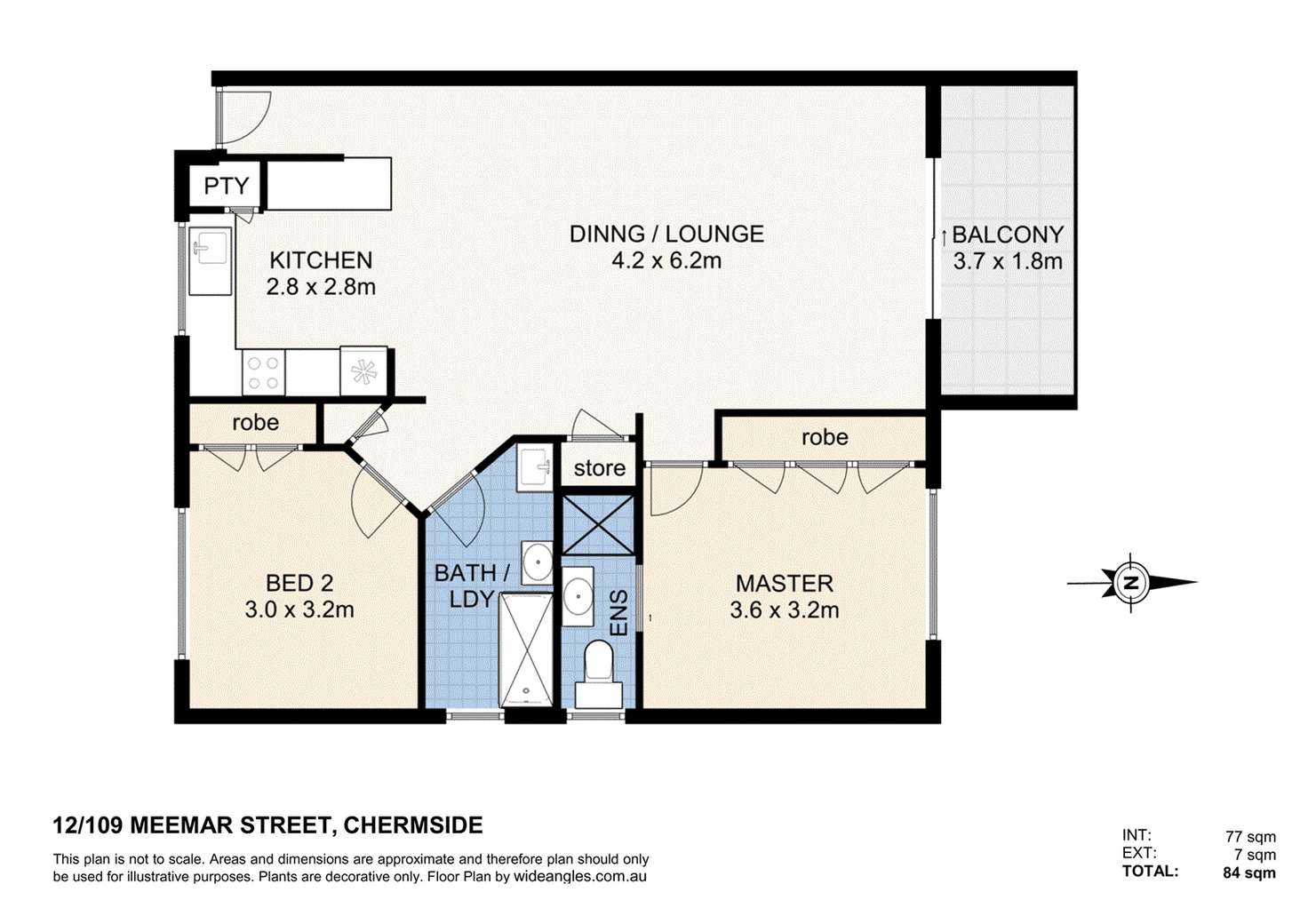 Floorplan of Homely apartment listing, 12/109 Meemar Street, Chermside QLD 4032