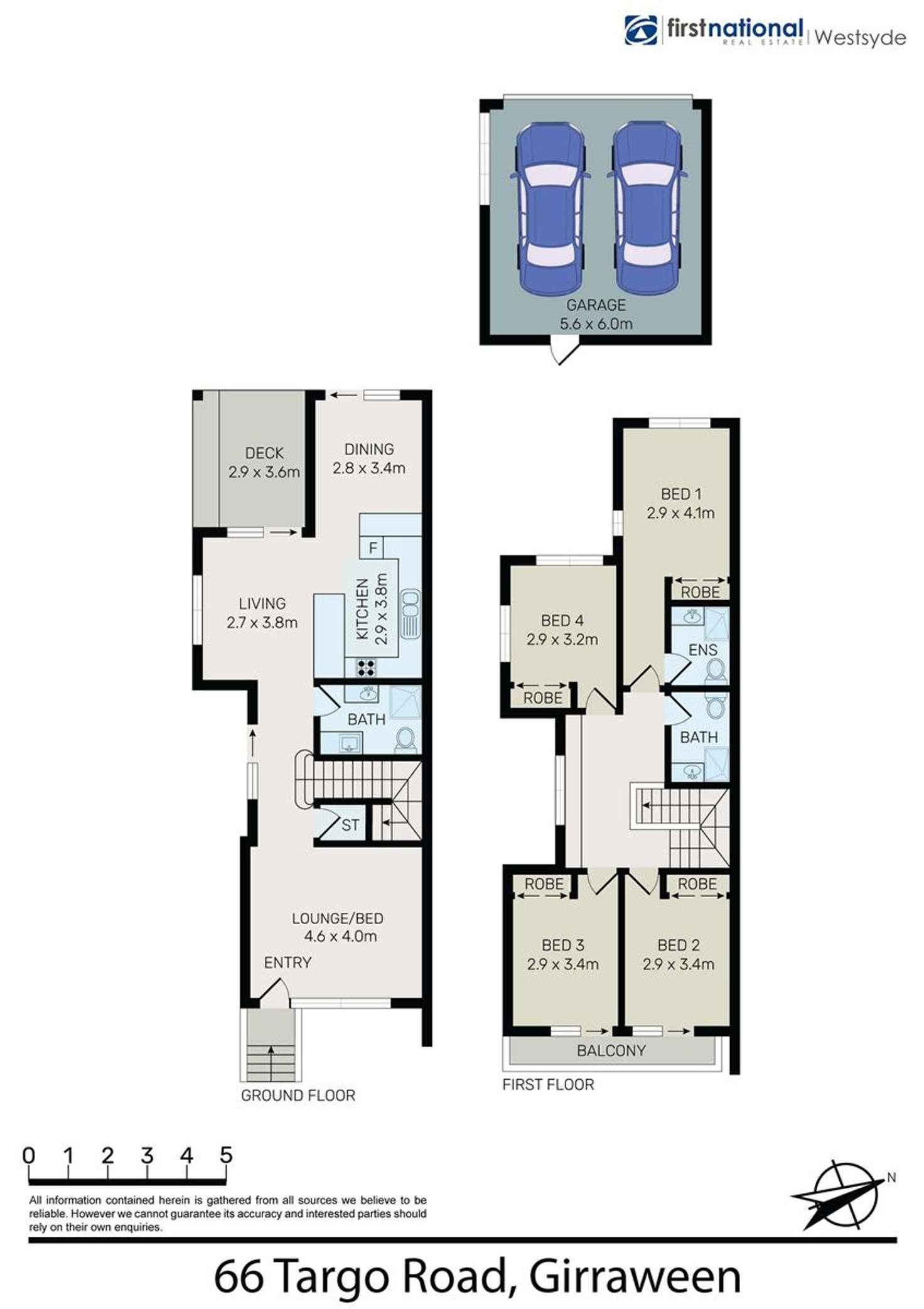 Floorplan of Homely semiDetached listing, 66 Targo Road, Girraween NSW 2145